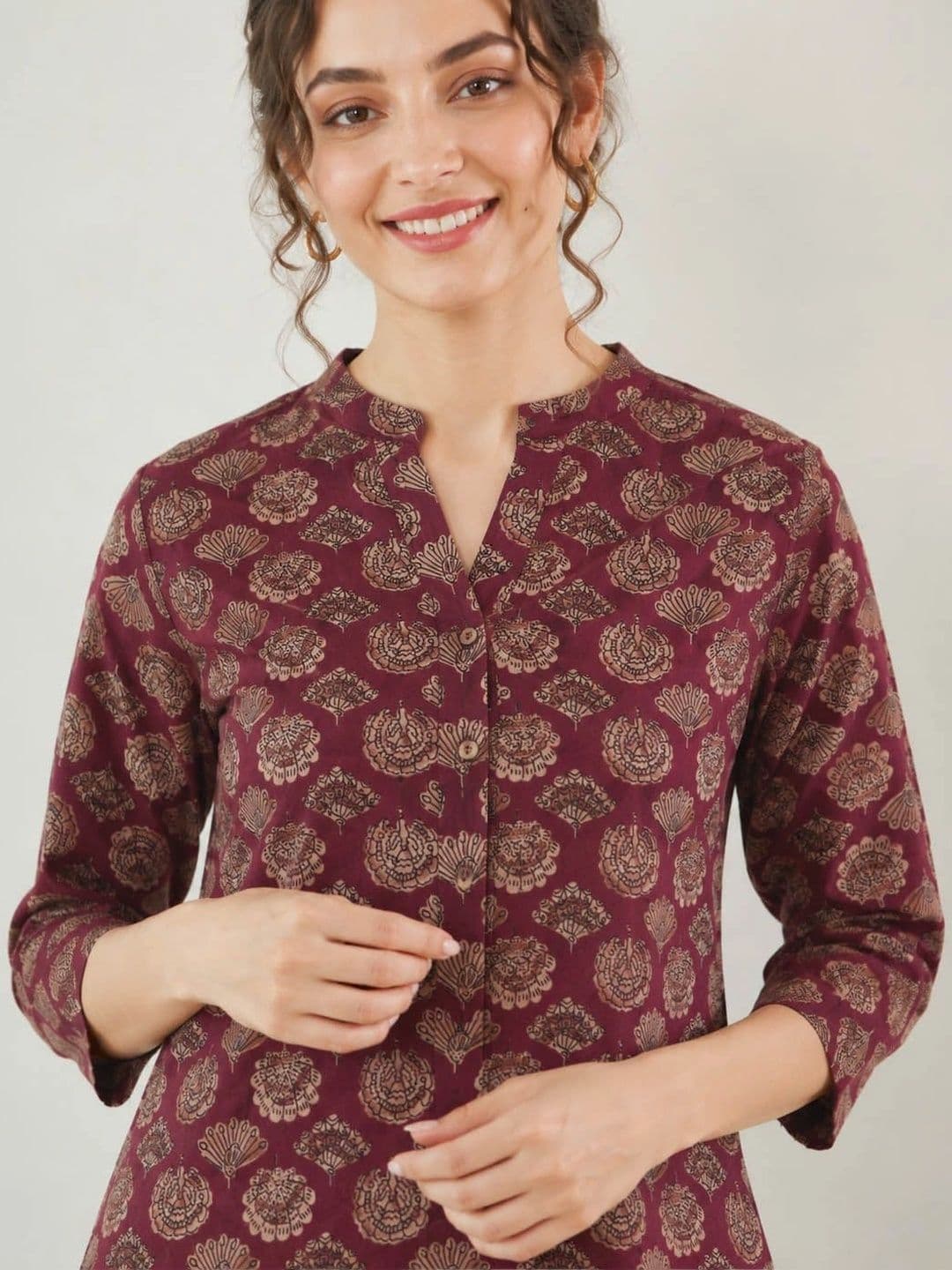 Anouk Women Ethnic Motifs Printed Indie Prints Kurta thumbnail 4
