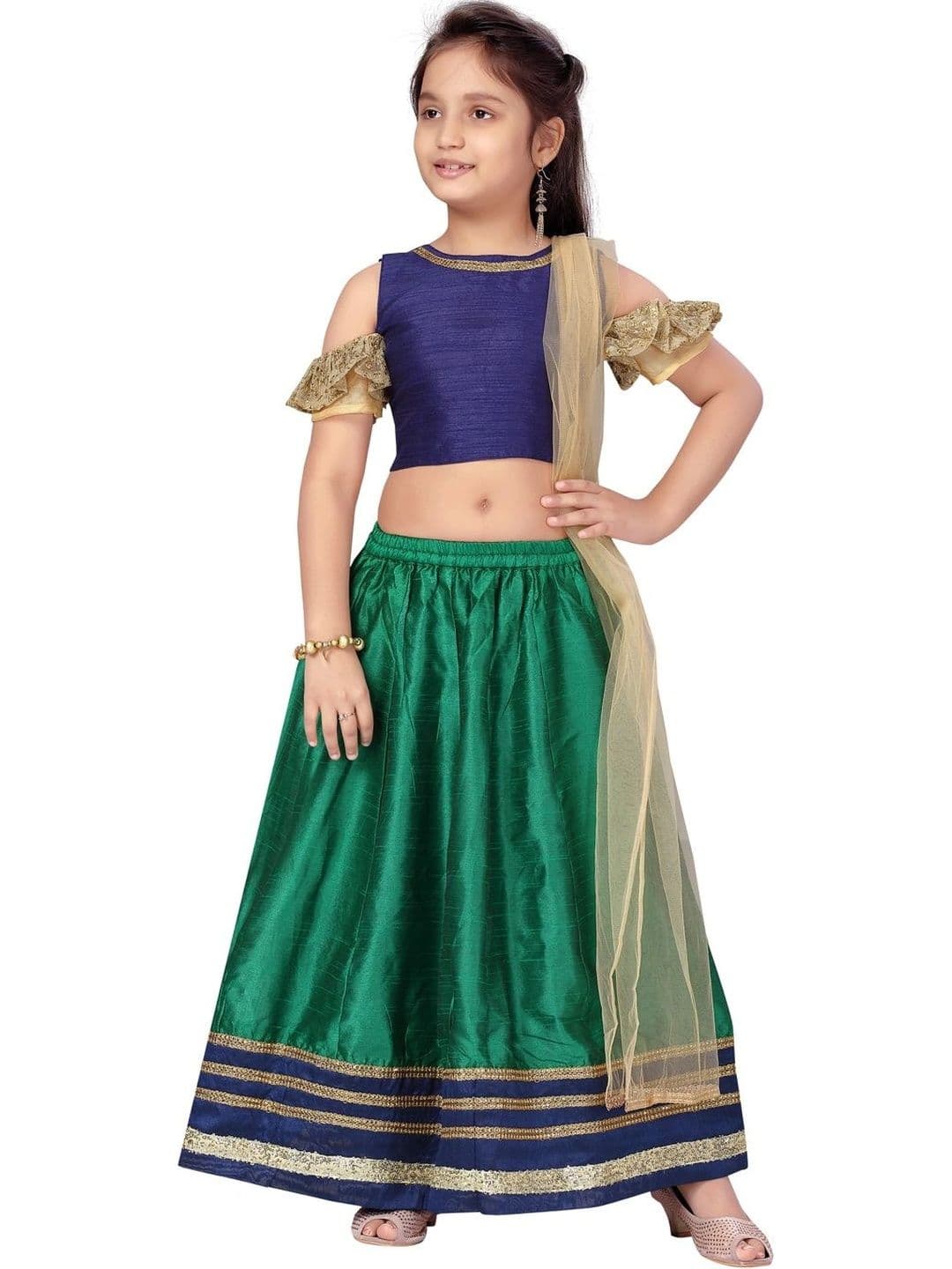 BAESD Girls Ready to Wear Lehenga & Blouse Taping - view 1