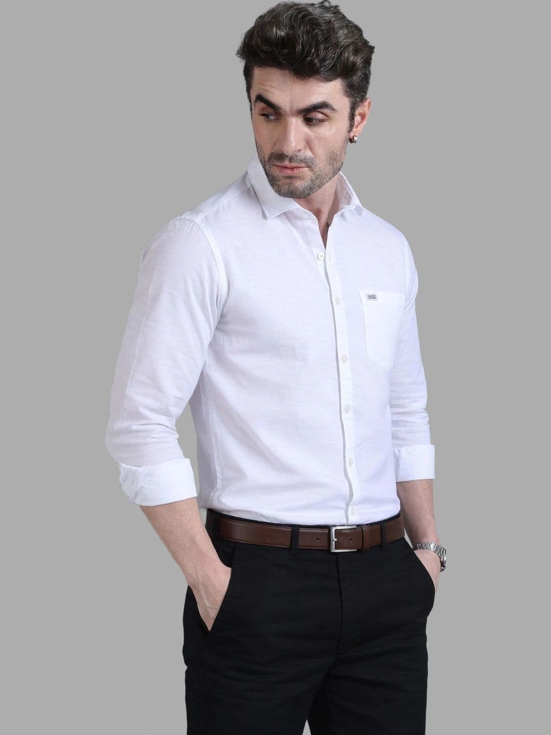 U.S. PITCHERS Men Modern Slim Fit Casual Shirt thumbnail 4