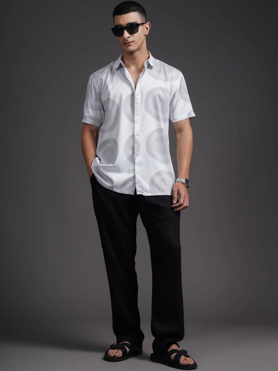 PAUL STREET Men Relaxed Printed Casual Shirt thumbnail 2