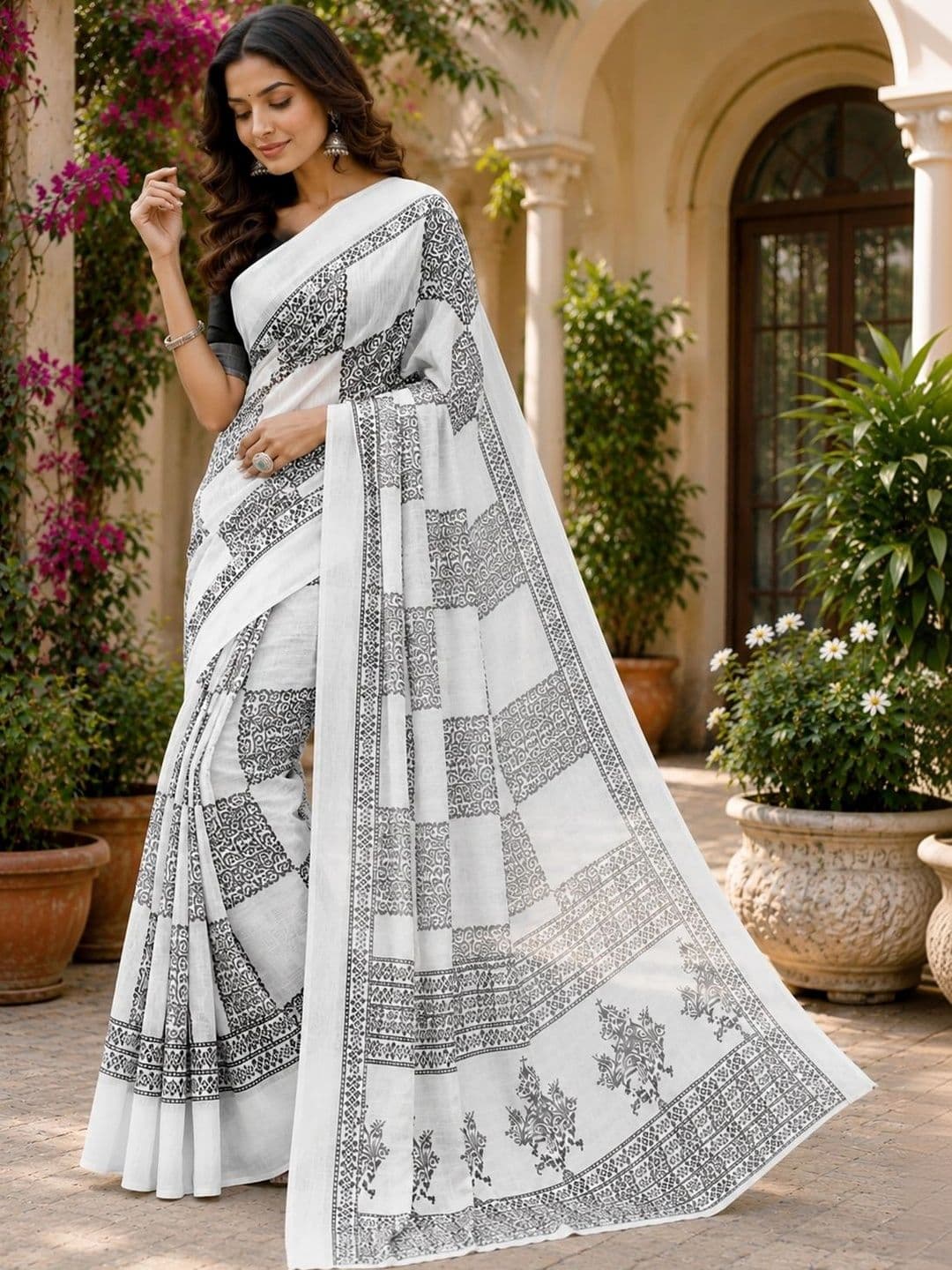 BORAD FASHION Women Printed Saree thumbnail 4