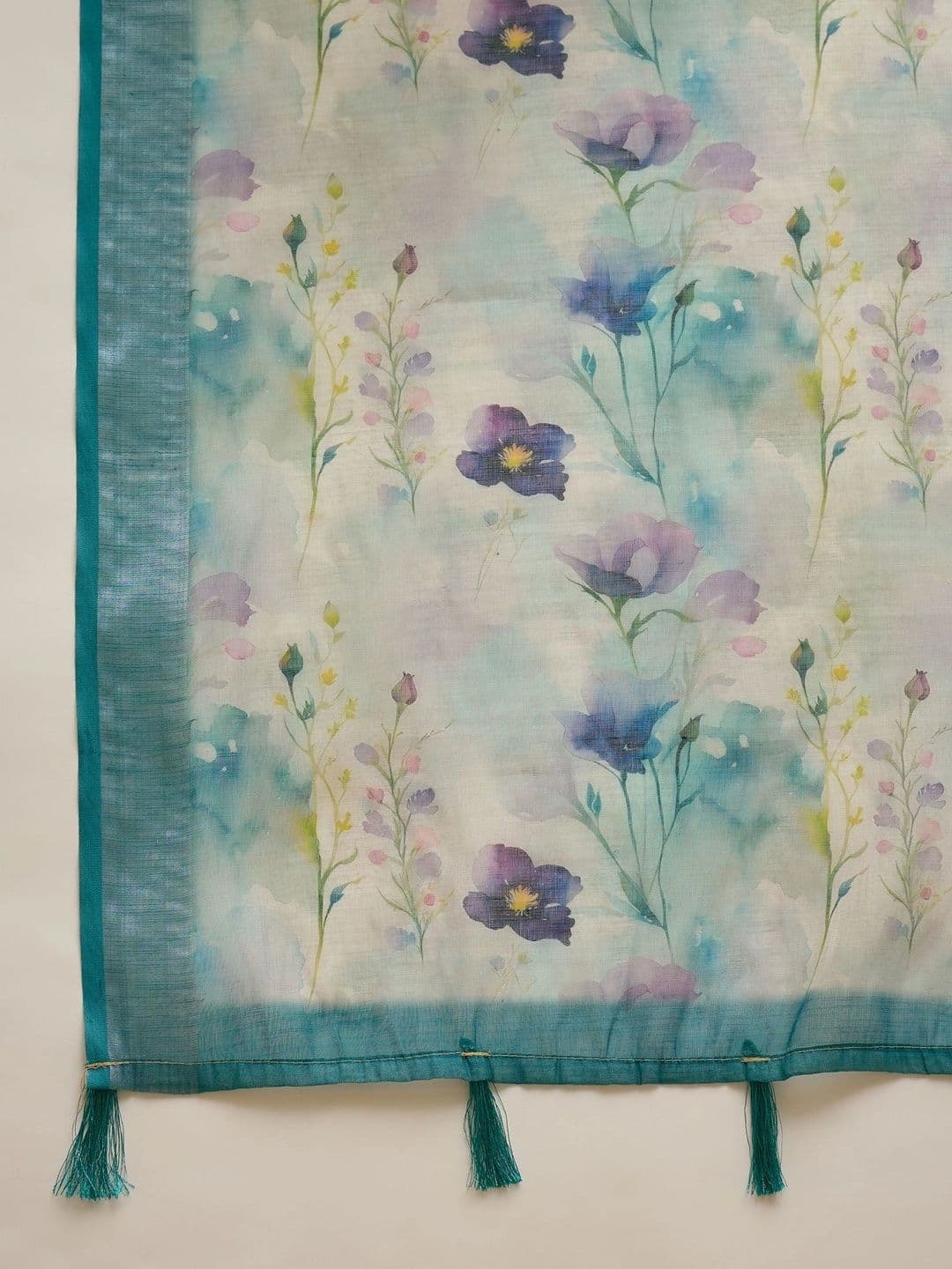 Suha Floral Saree thumbnail 5