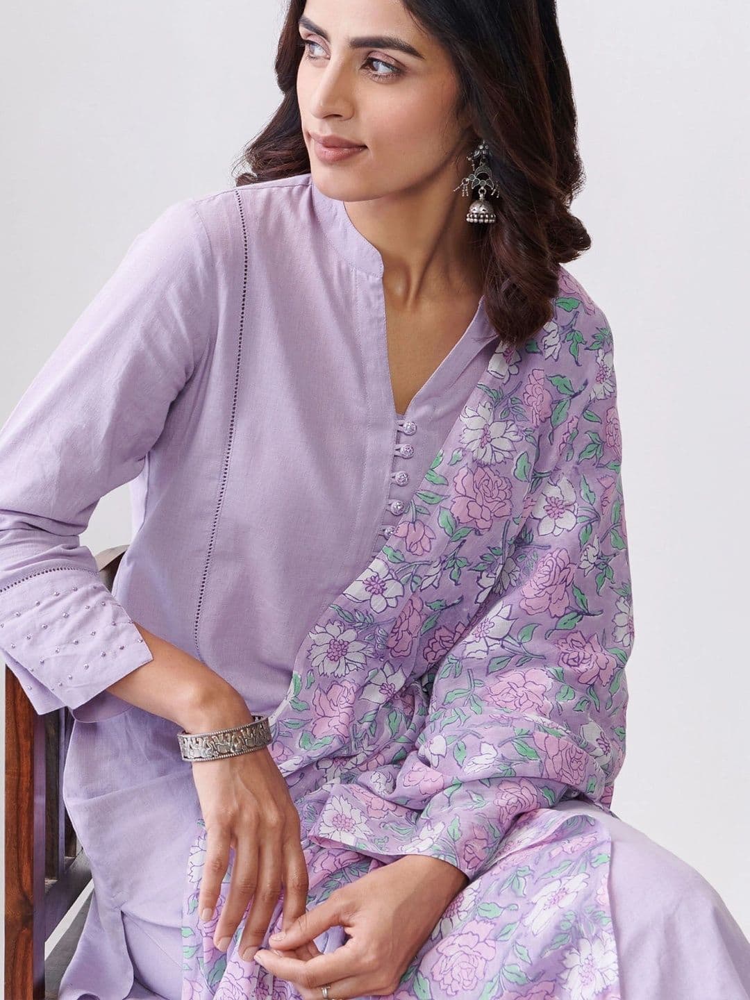 Anouk Women Ethnic Motifs Regular Kurta with Patiala & With Dupatta thumbnail 4
