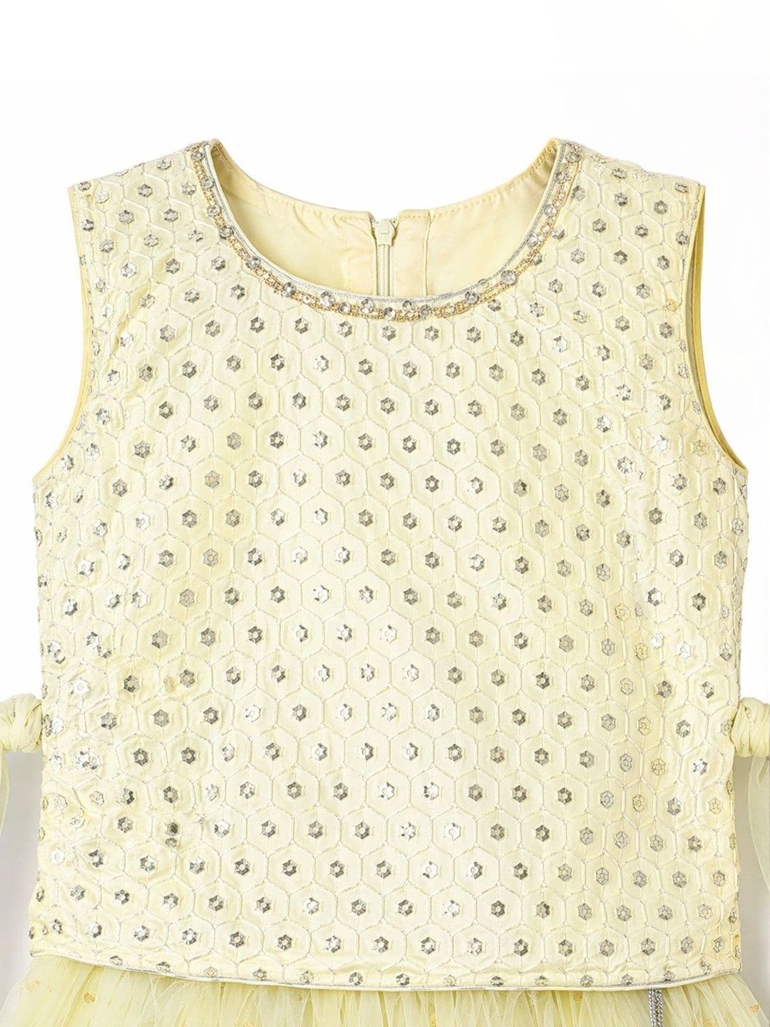 BAESD Girls Embellished Sequinned Ready to Wear Lehenga & thumbnail 3