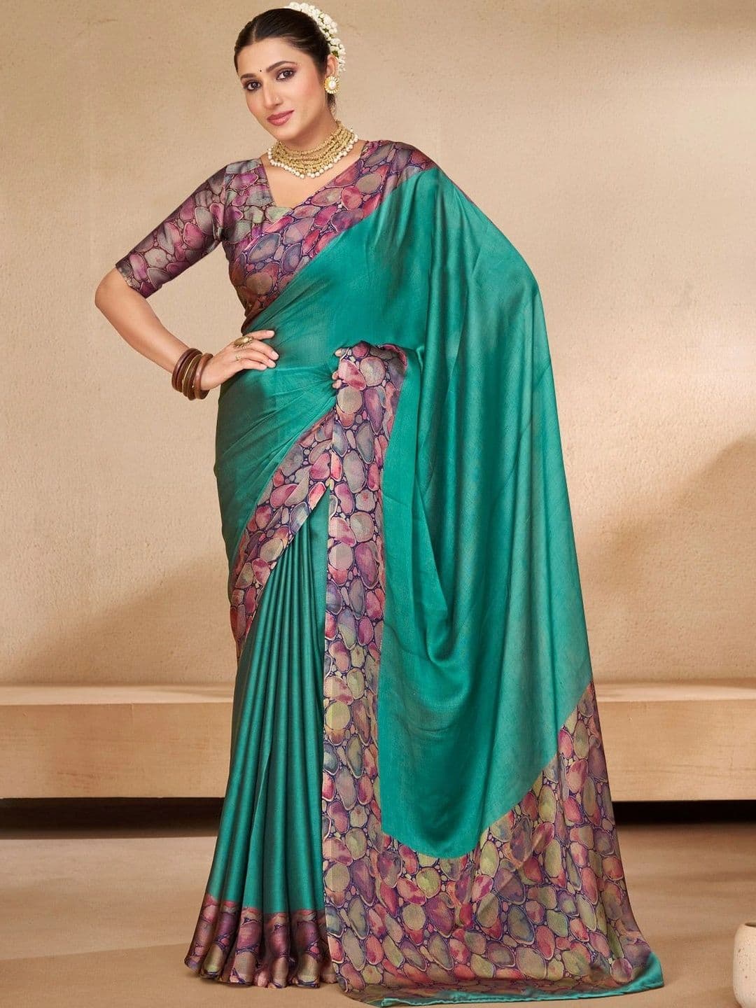 Vipul Pure Chiffon Designer Saree - view 1
