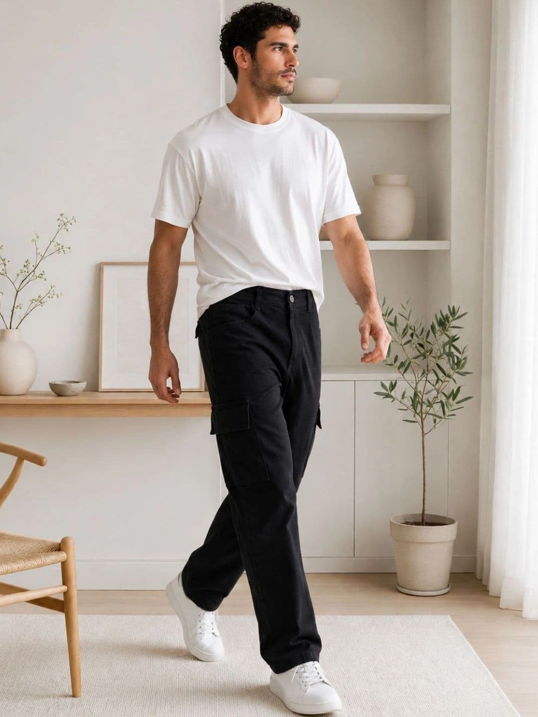 Moda Star Men Classic Relaxed Fit Mid-Rise Stretchable Jeans thumbnail 4