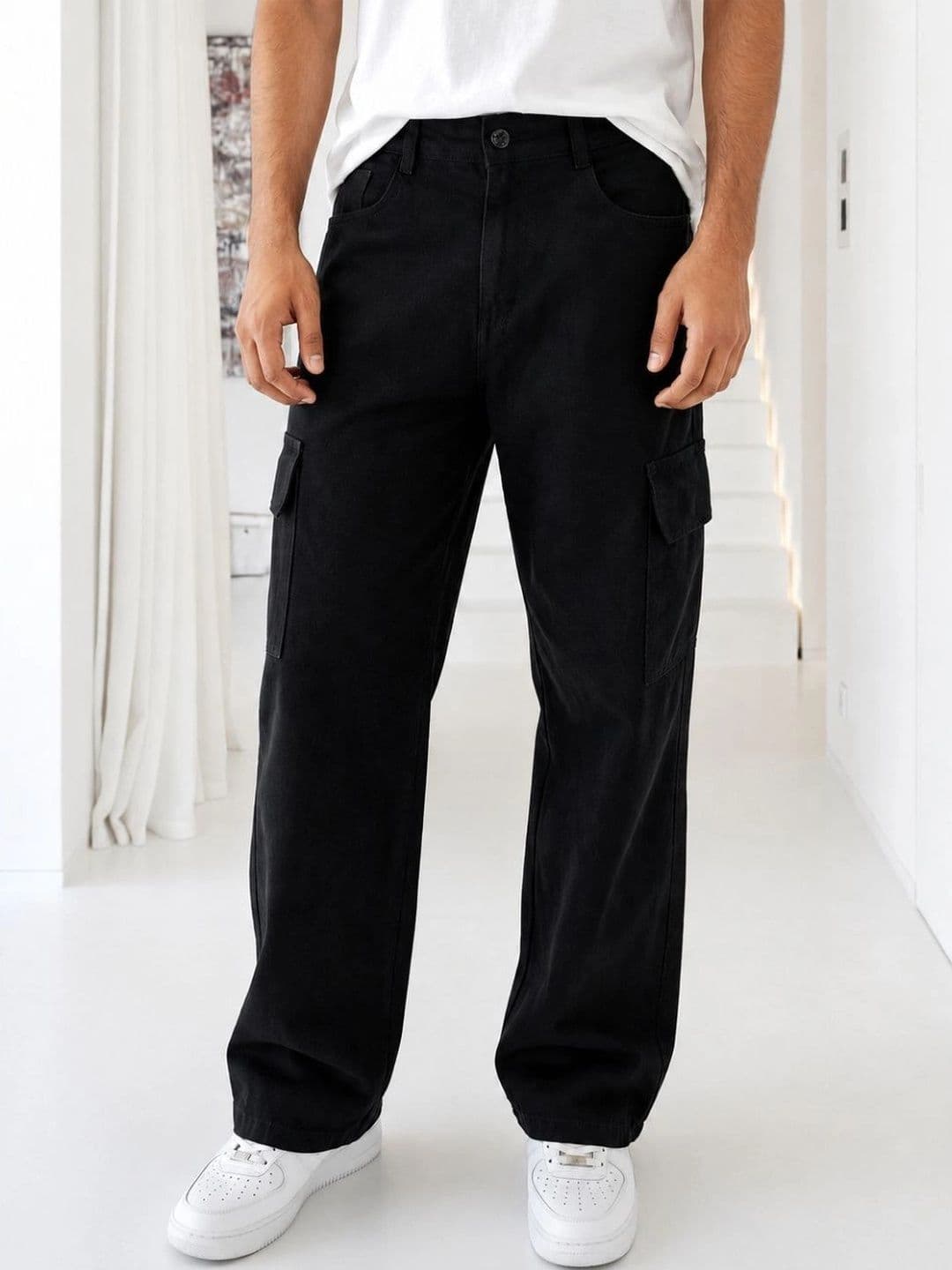 jeancherry Men Classic Relaxed Fit Mid-Rise Stretchable Jeans thumbnail 4