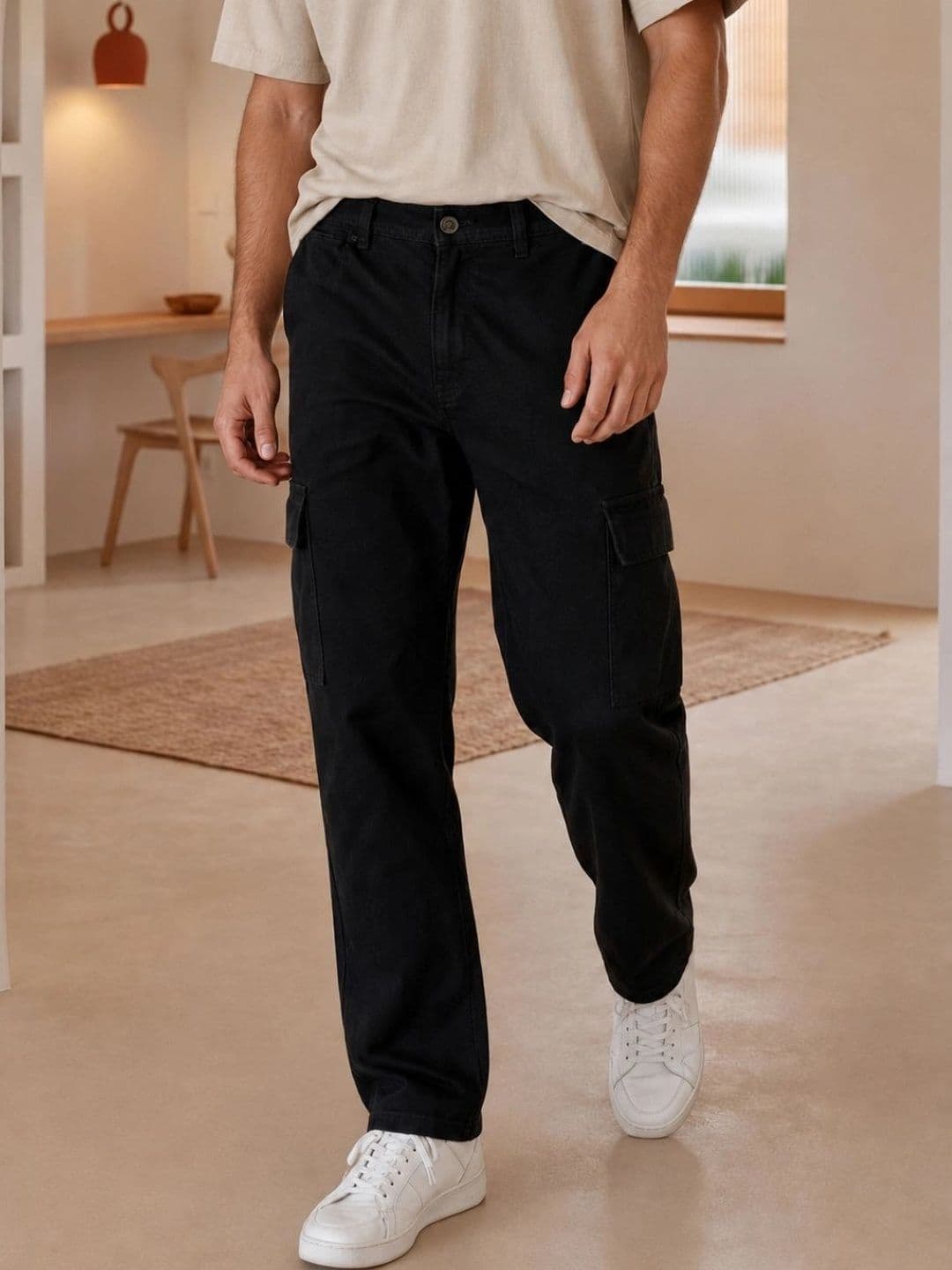 COMFITS Men Classic Relaxed Fit Mid-Rise Stretchable Jeans - view 1