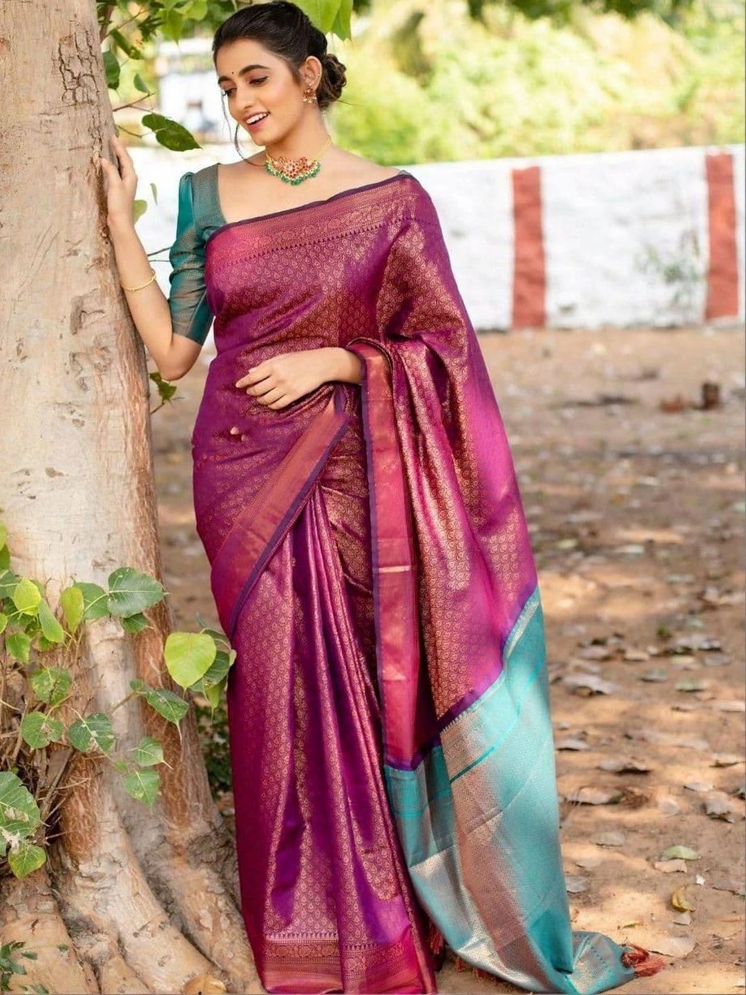 revika Woven Design Zari Art Silk Designer Kanjeevaram Saree - view 1
