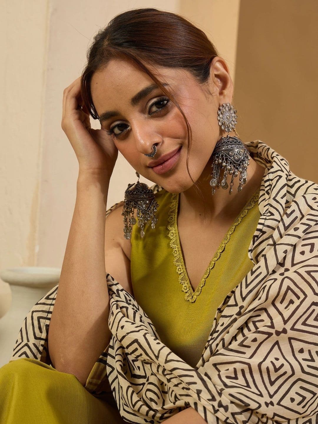 Anouk Women Ethnic Motifs Regular Kurta with Trousers & With Dupatta thumbnail 5