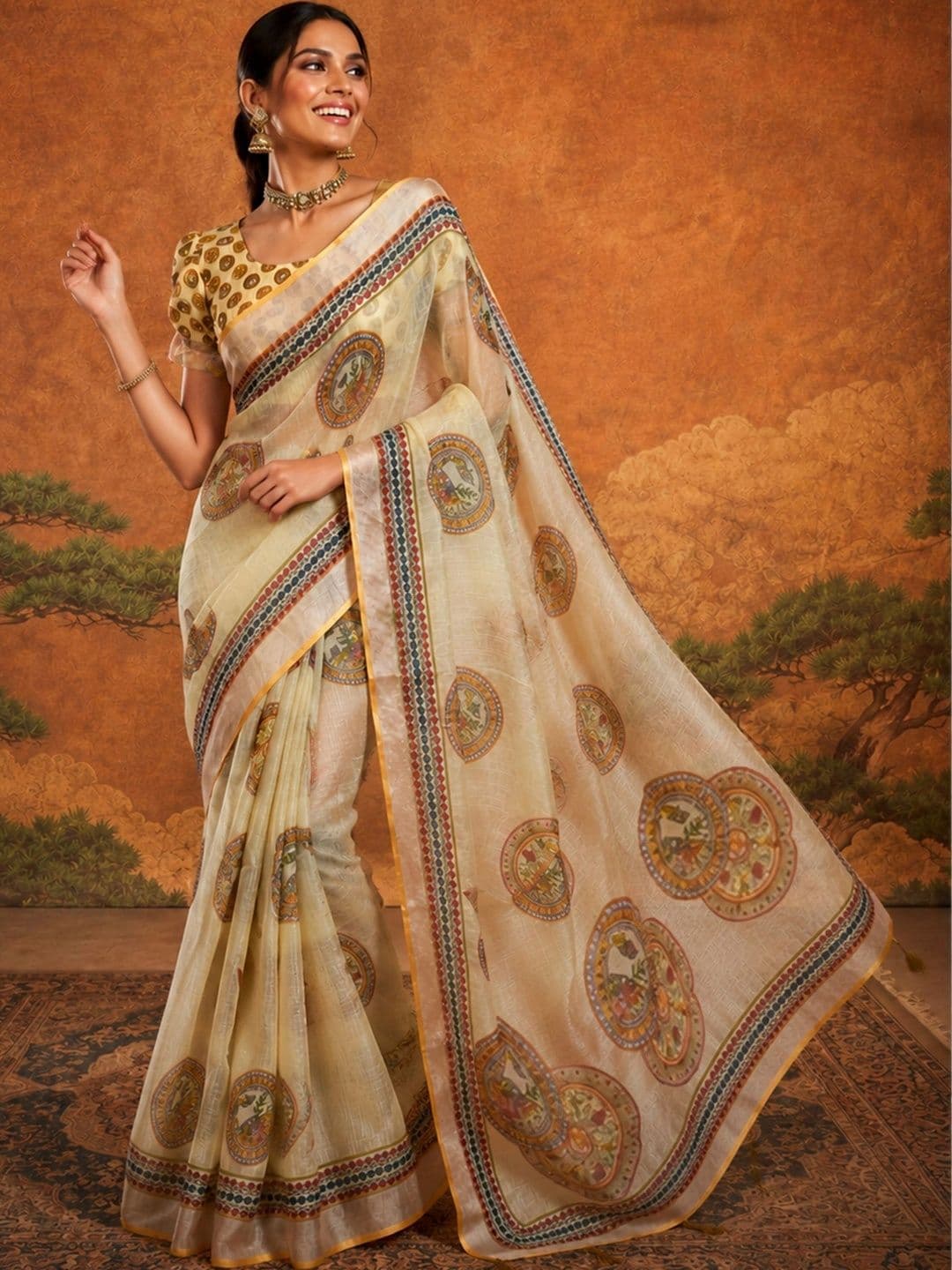 Suha Silk Blend Saree - view 1