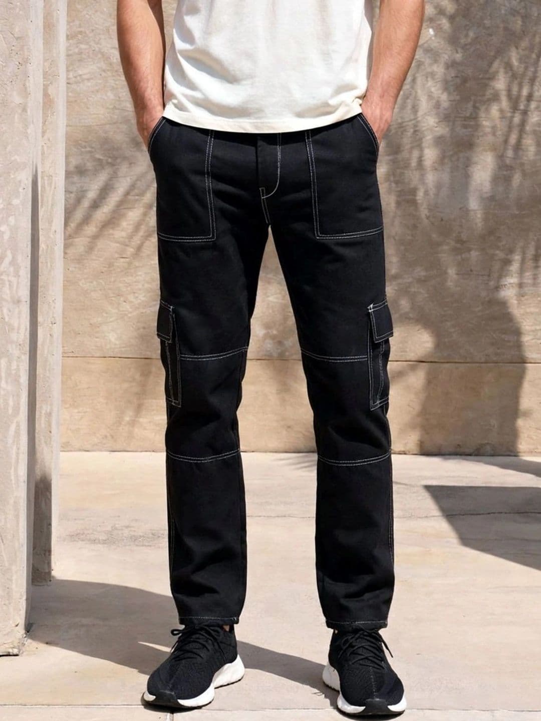 jeancherry Men Classic Regular Fit Mid-Rise Stretchable Jeans - view 1