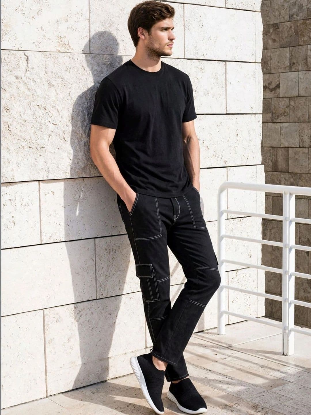 COMFITS Men Classic Regular Fit Mid-Rise Coated Stretchable Jeans thumbnail 3