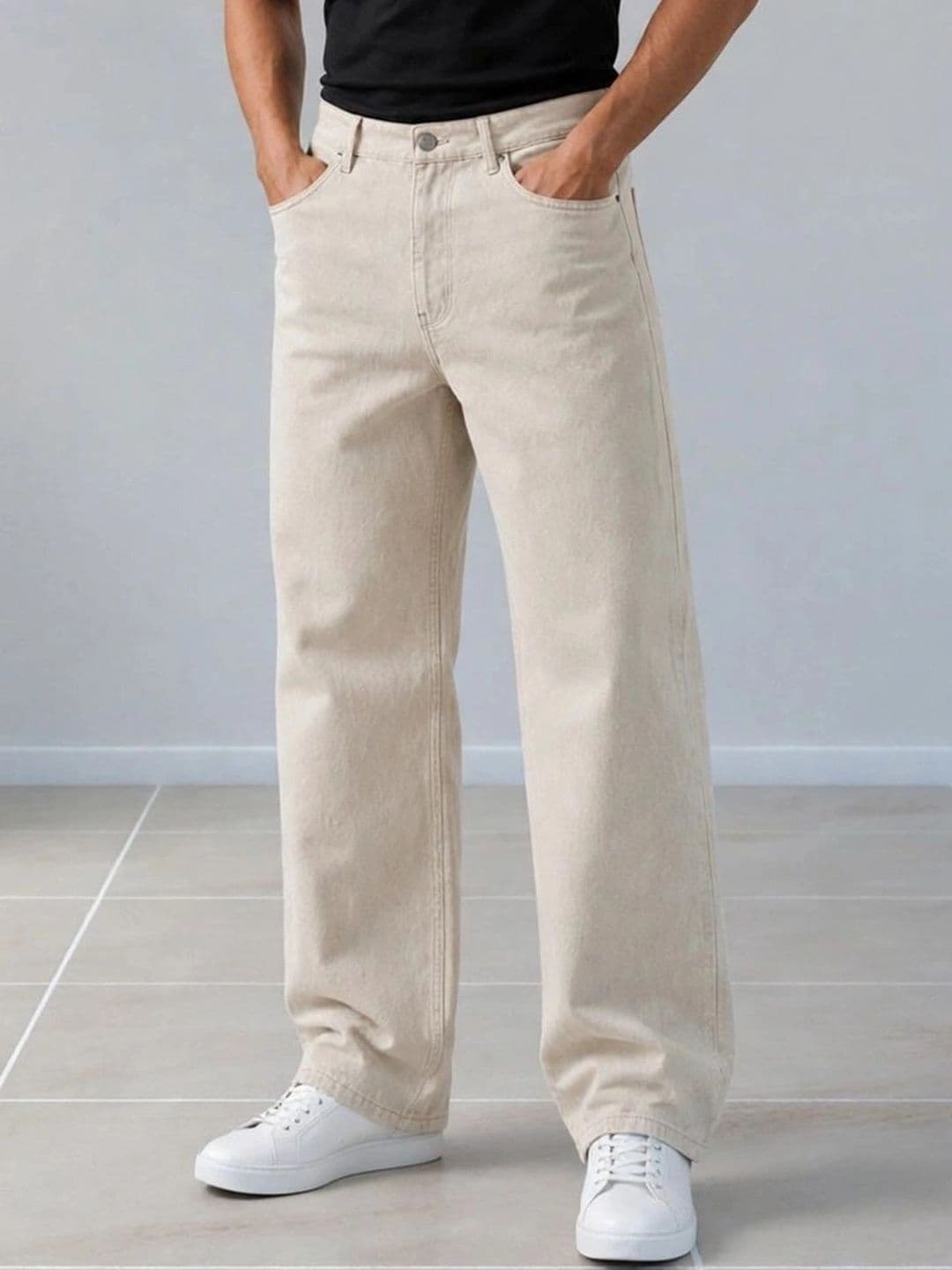 LINARIA Men Classic Regular Fit Mid-Rise Stretchable Jeans - view 1