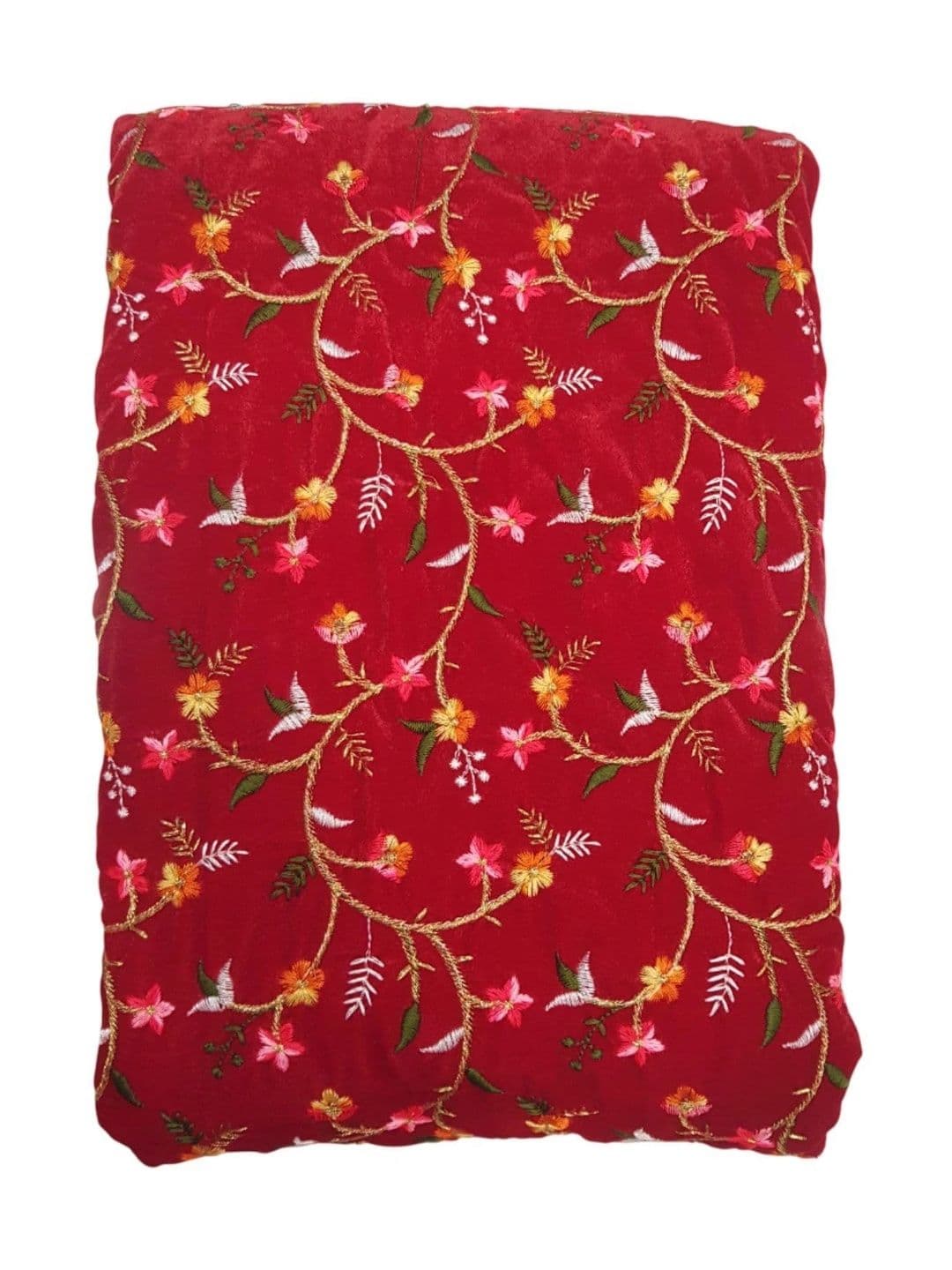 SEG Embroidered Velvet Unstitched Dress Material - view 1