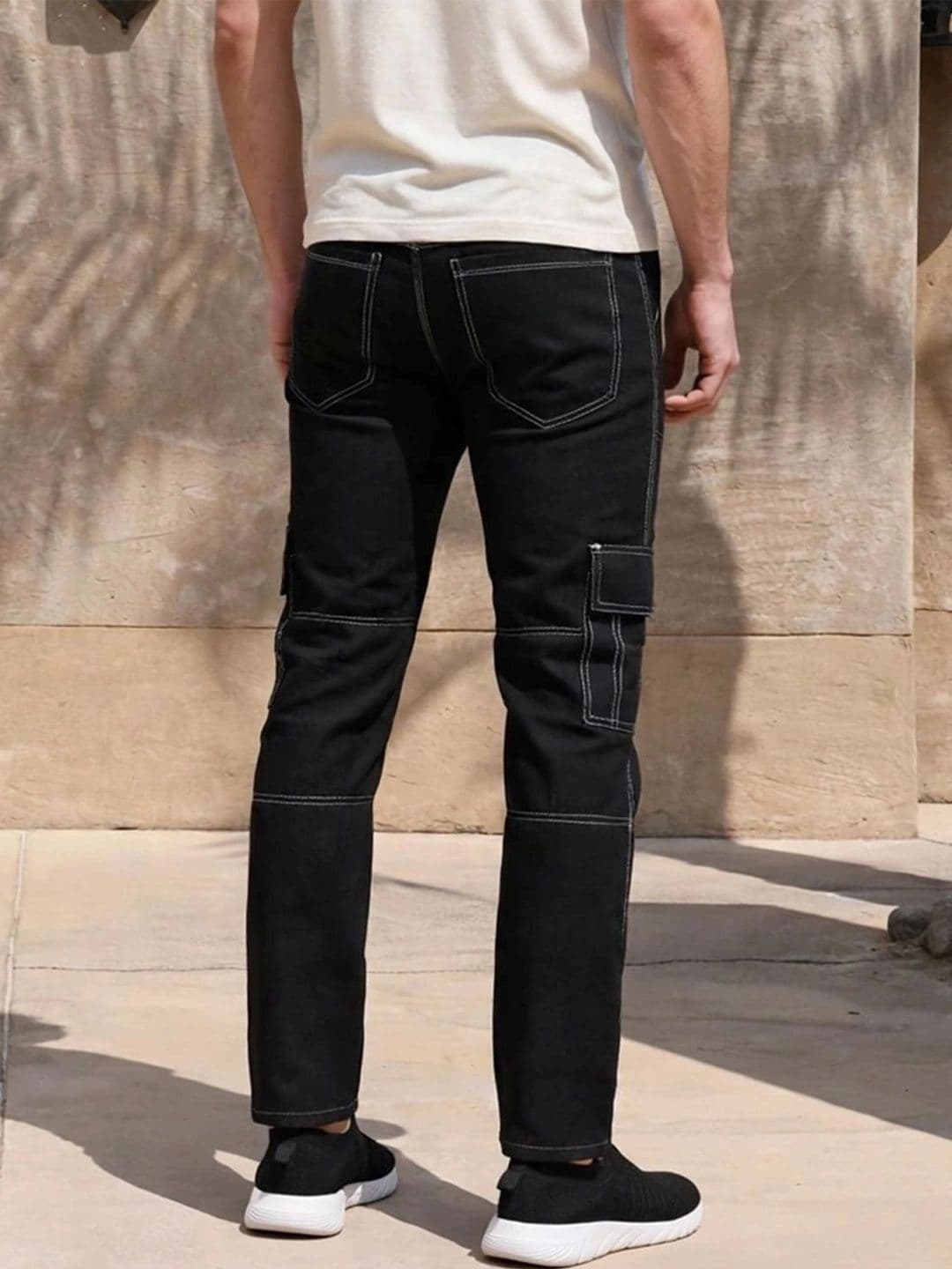 FLARING Men Classic Regular Fit Mid-Rise Stretchable Jeans thumbnail 3