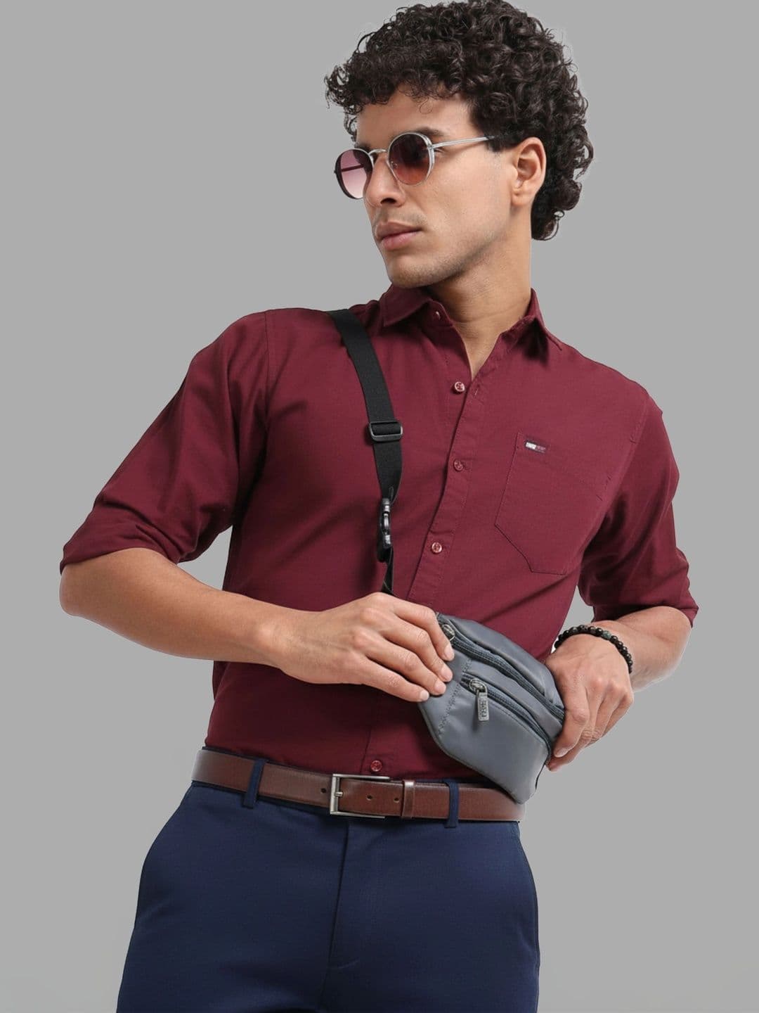 U.S. PITCHERS Men Modern Slim Fit Casual Shirt thumbnail 3