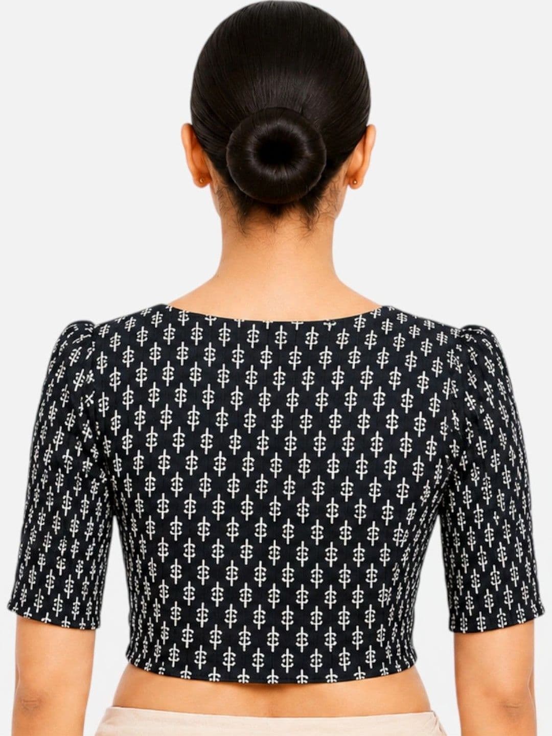 Biyu Cotton Printed Saree Blouse thumbnail 4