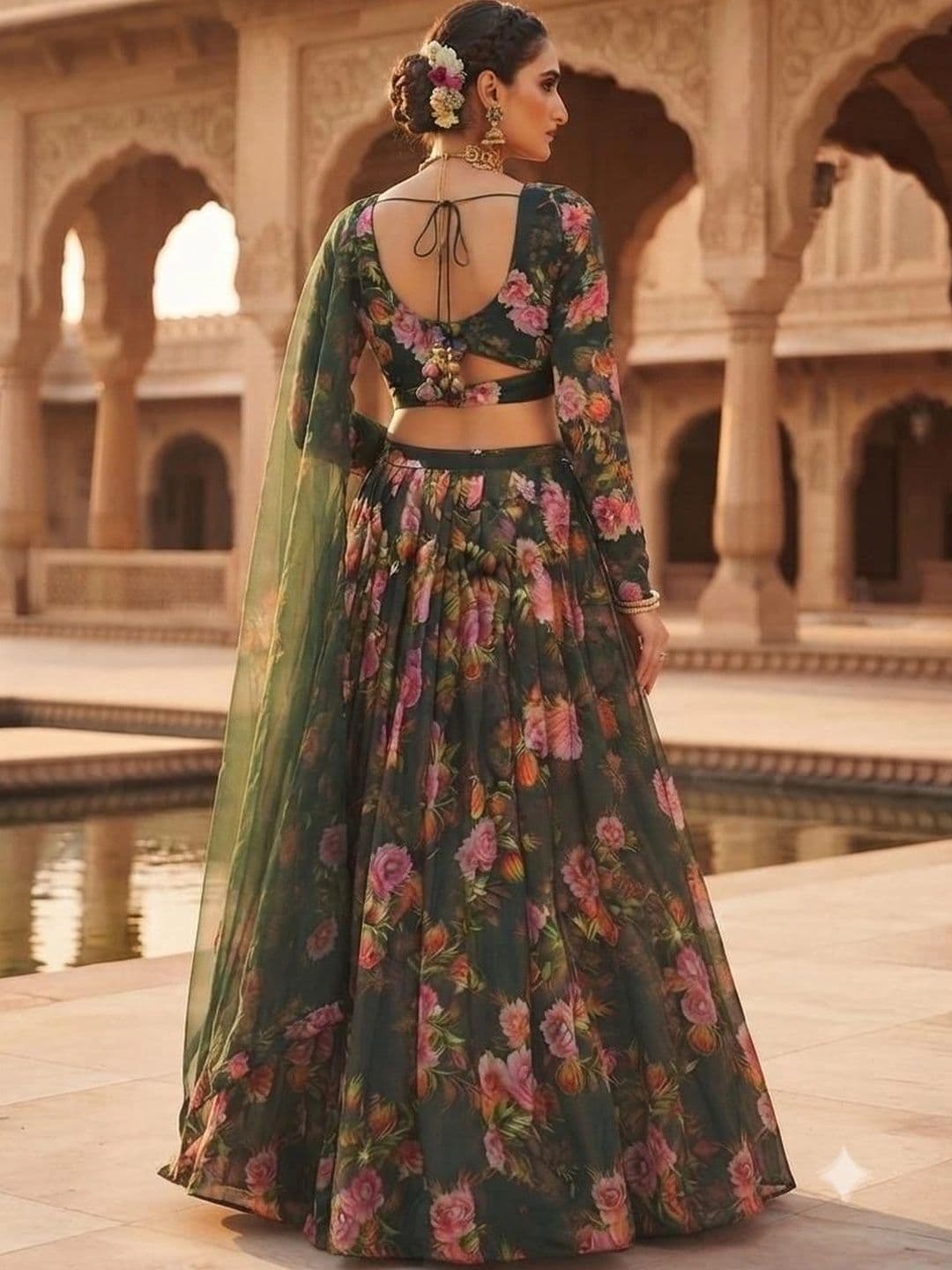 Indi Kal Printed Ready to Wear Lehenga & Blouse With Dupatta thumbnail 2
