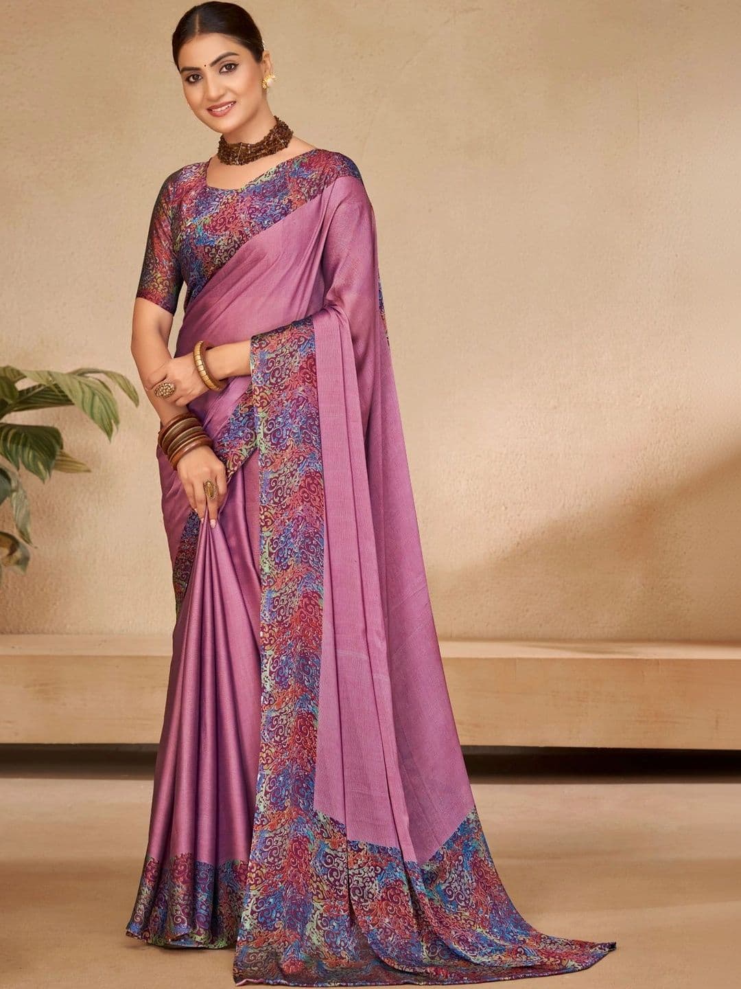 Vipul Pure Chiffon Designer Saree - view 1