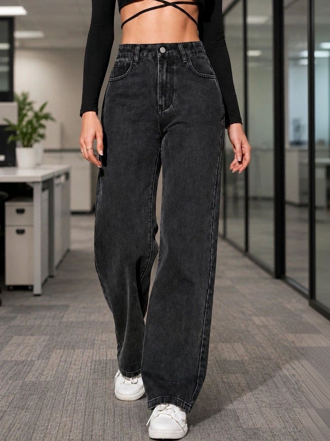 DENIMLOOK Women Machine Wash Flared High-Rise Jeans thumbnail 2