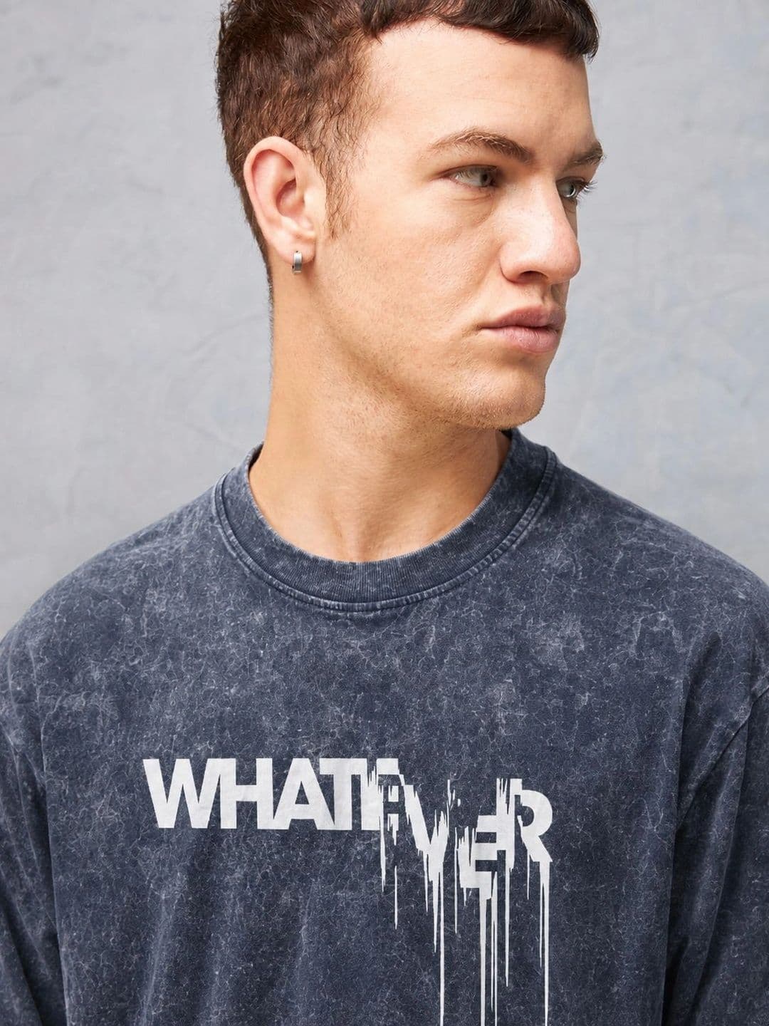 VELS CLOTHING Men Typography Printed Bio Finish T-shirt thumbnail 3