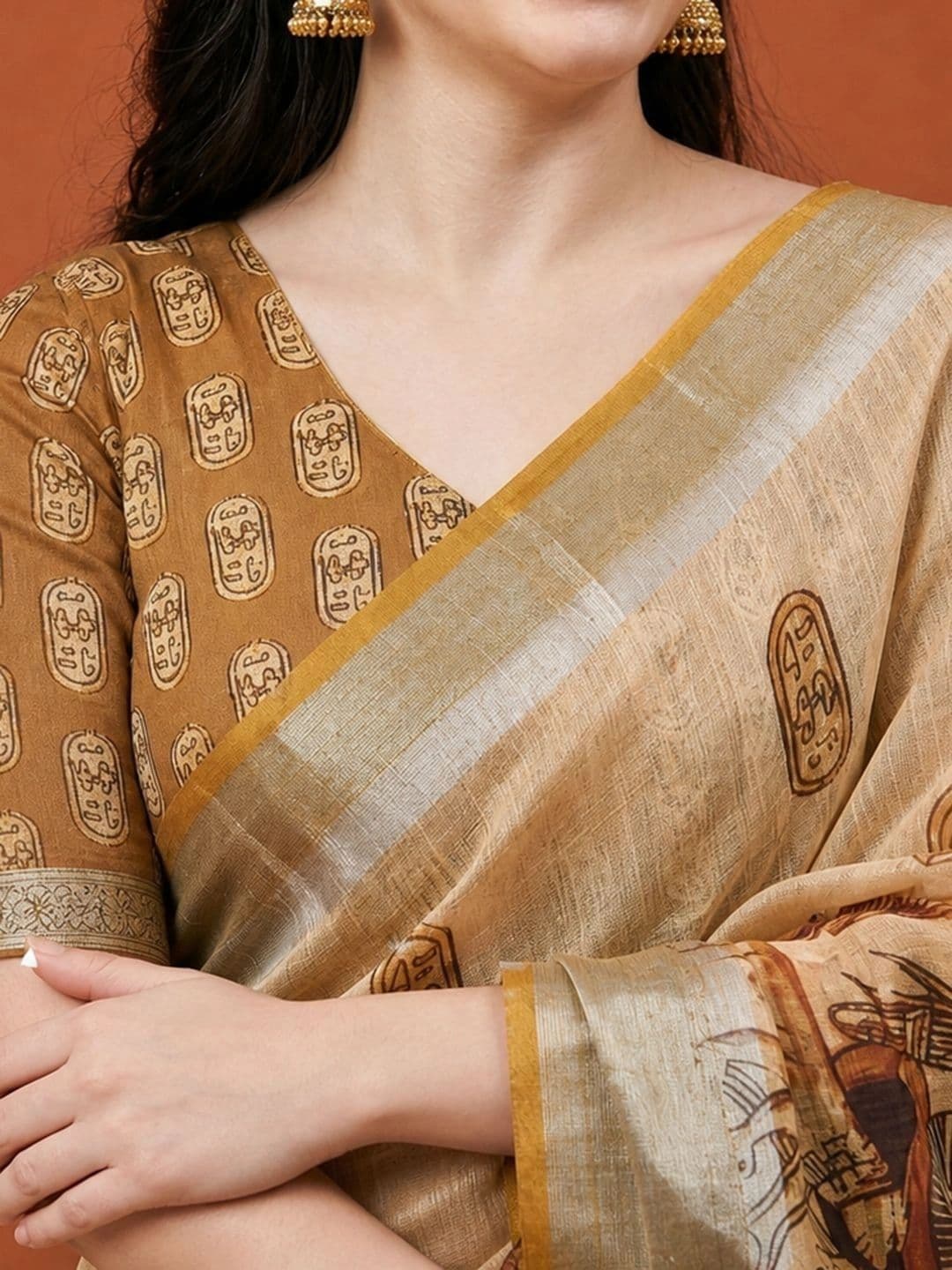 Suha Silk Blend Saree thumbnail 2
