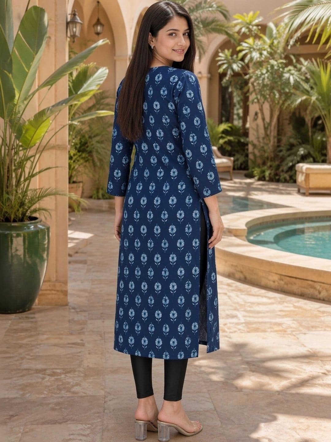 Aaradhya Fashion Floral Printed Pure Cotton Blend Kurti thumbnail 7