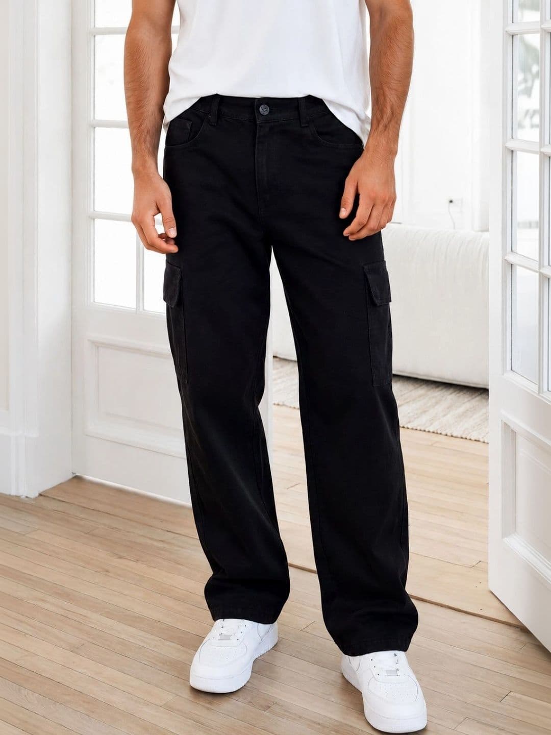 jeancherry Men Classic Relaxed Fit Mid-Rise Stretchable Jeans - view 1