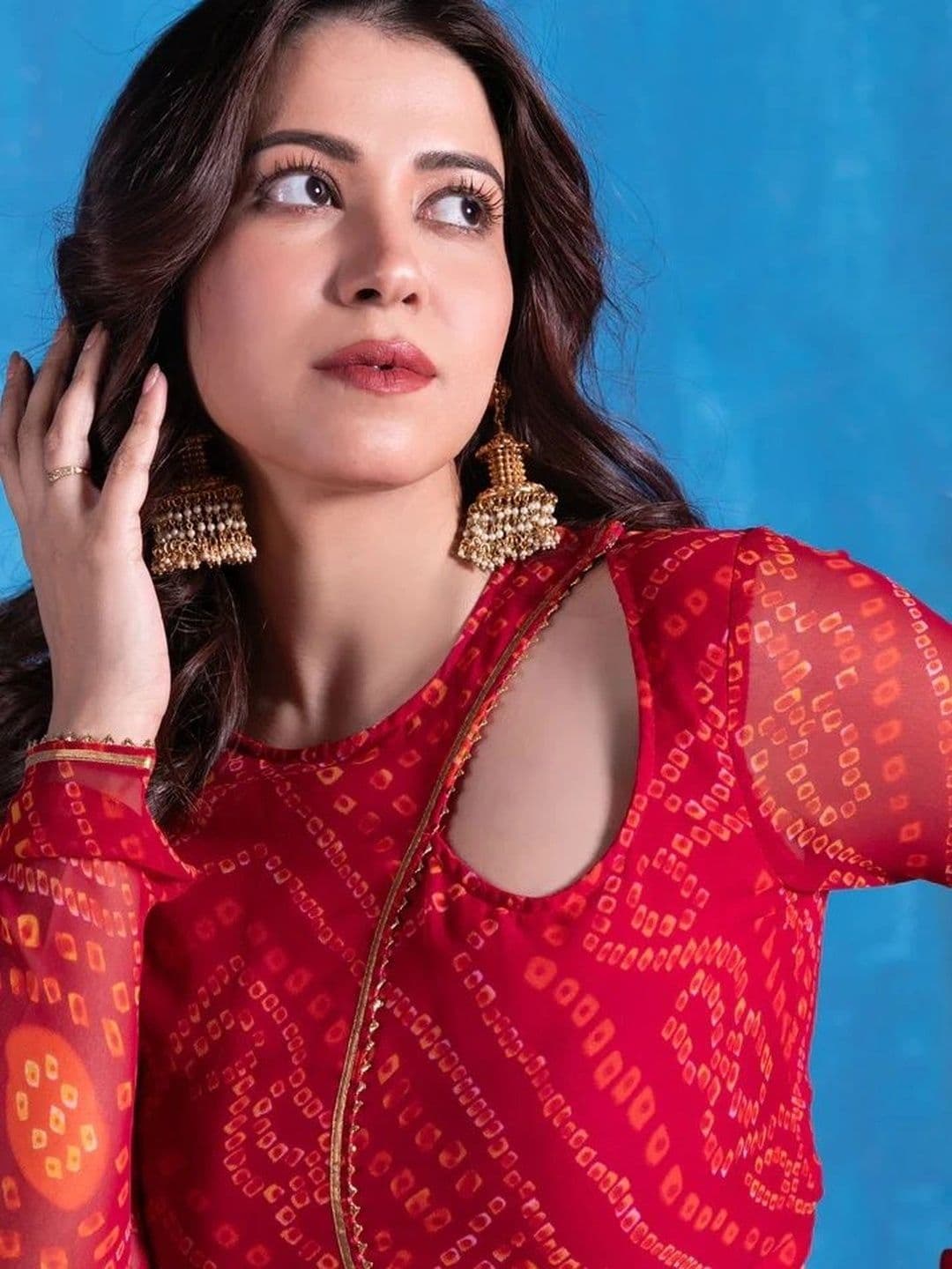NEW UNIQUE DESI Women Printed Ready to Wear Lehenga & Blouse Taping thumbnail 4