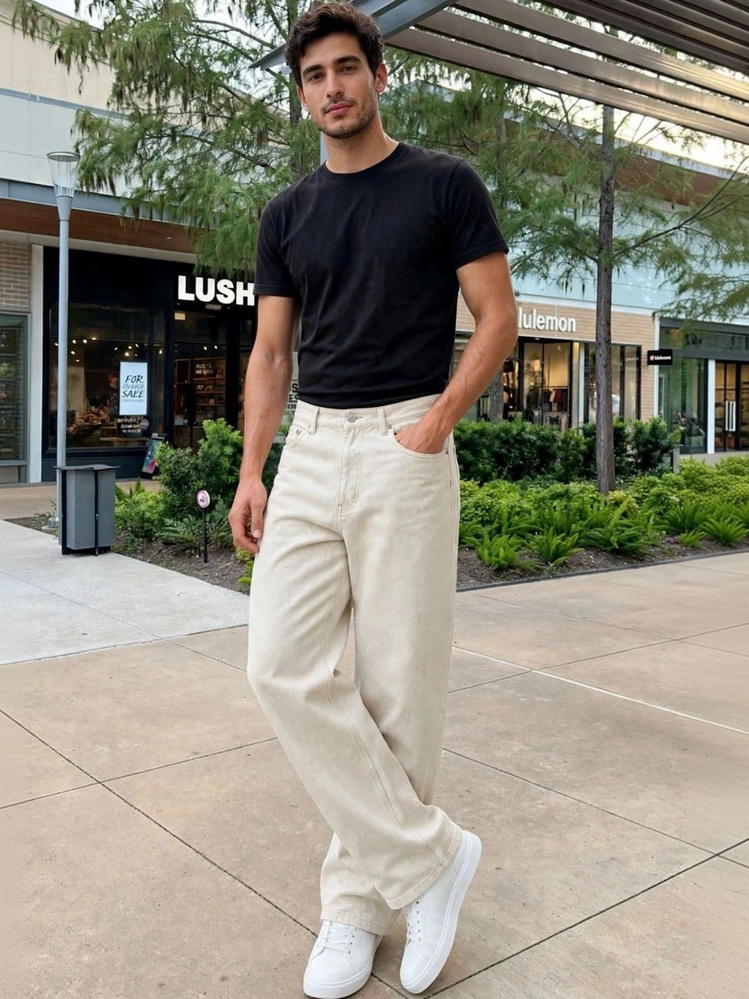 LINARIA Men Classic Regular Fit Mid-Rise Stretchable Jeans thumbnail 5