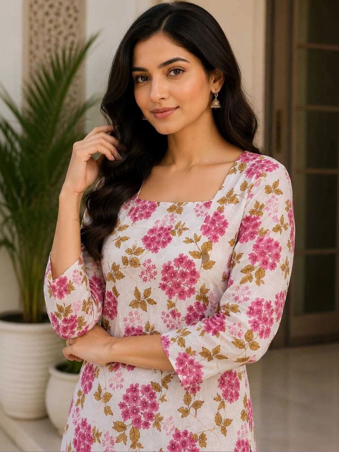 Il filo Women Floral Printed Floral Kurta thumbnail 5