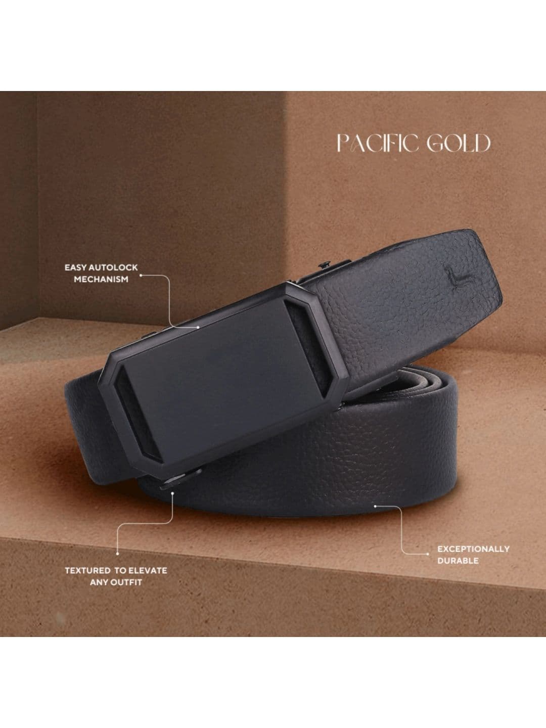 Roadster Men Textured Formal Belt thumbnail 4