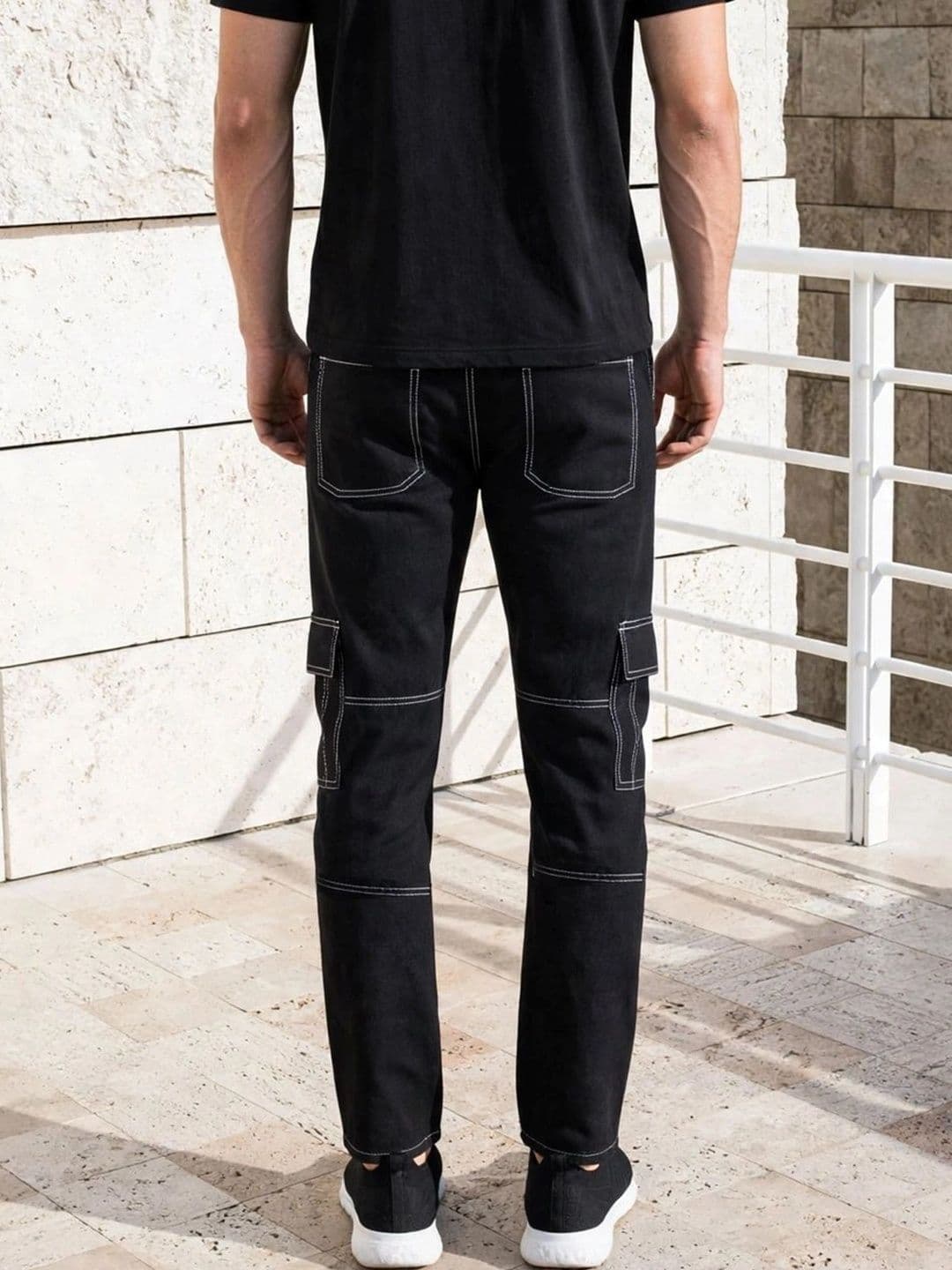 COMFITS Men Classic Regular Fit Mid-Rise Coated Stretchable Jeans thumbnail 4