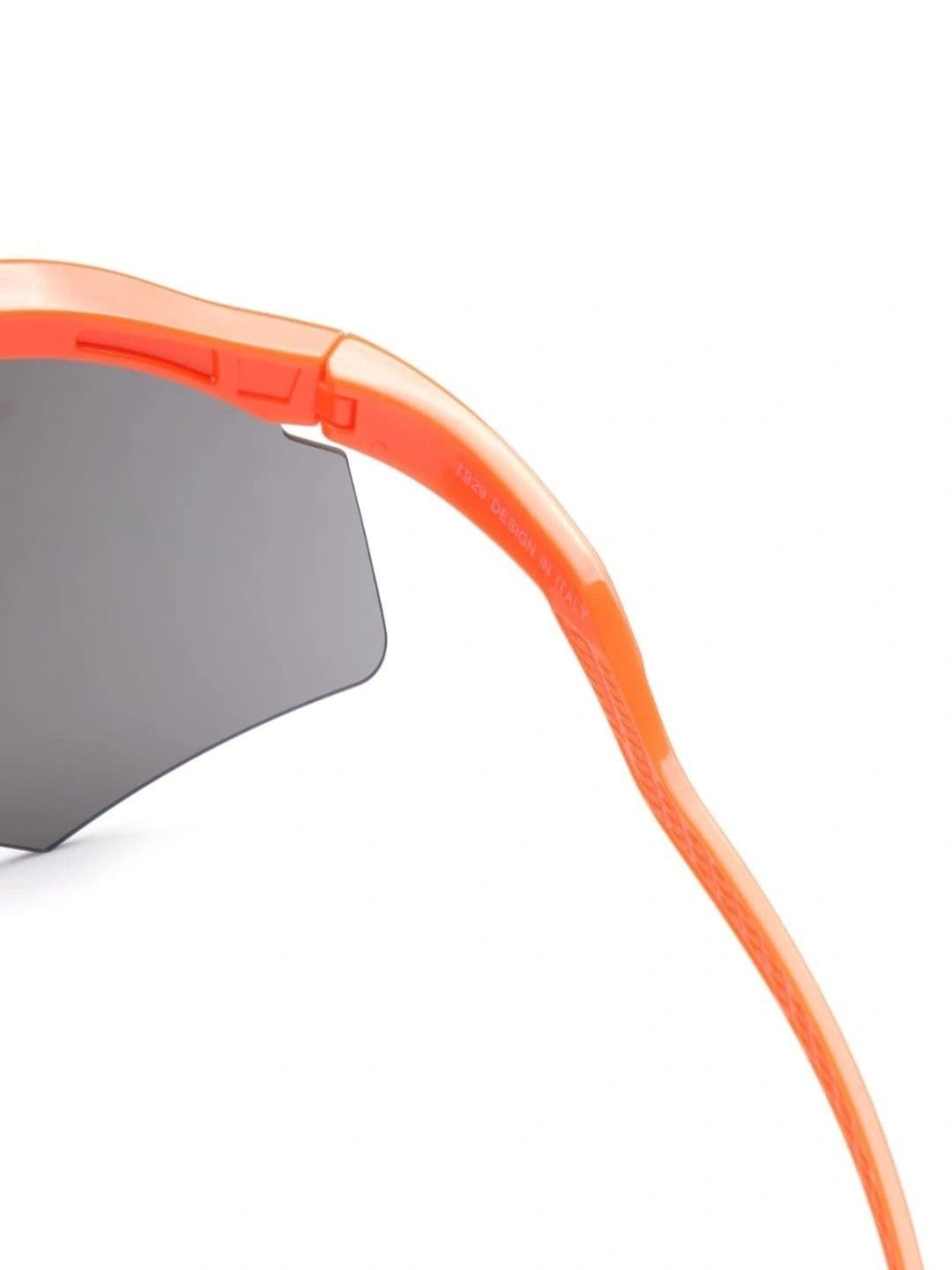 CROSS BENCH Unisex Blue Lens & Orange Sports Sunglasses with thumbnail 5