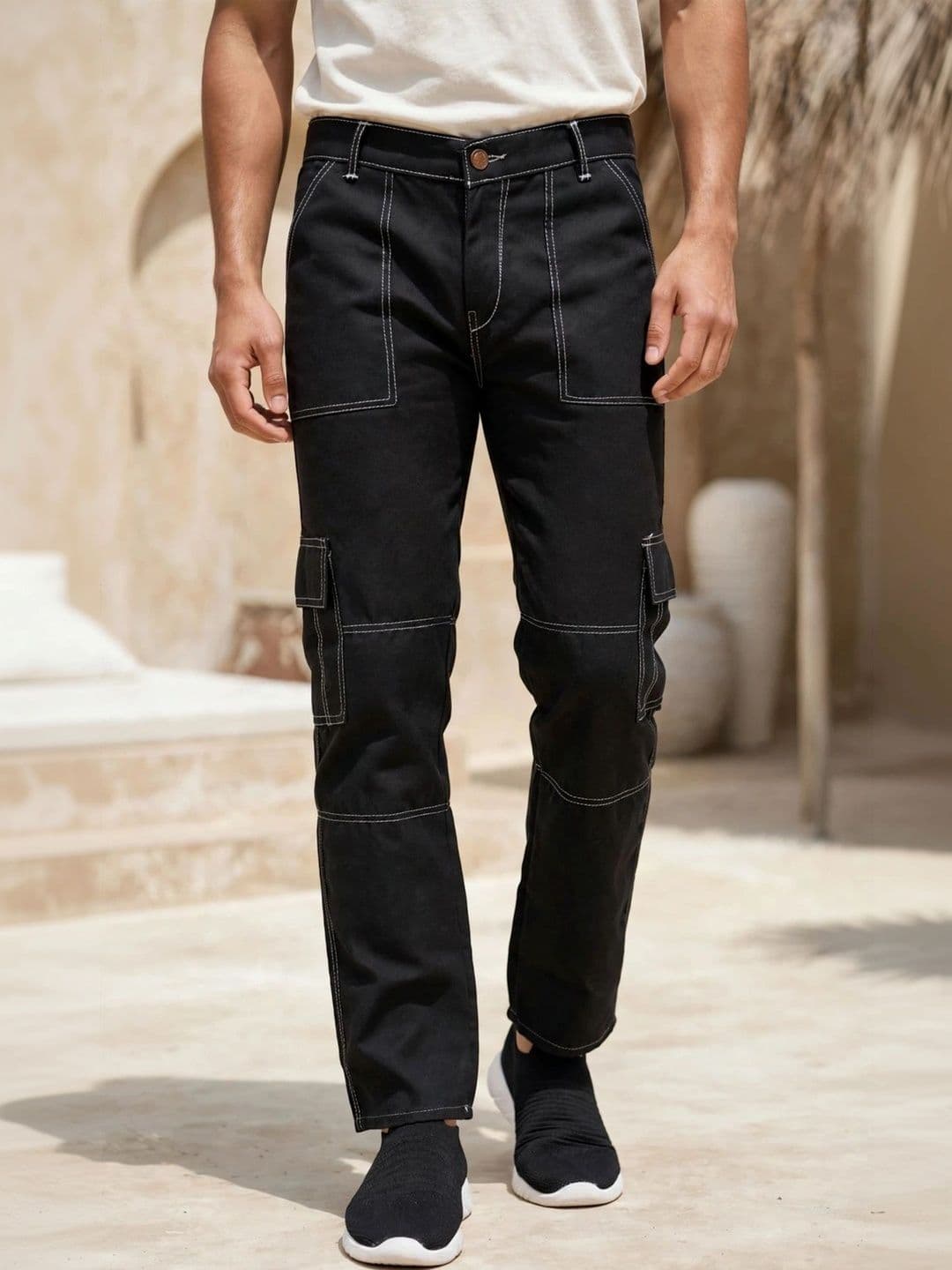 Metronaut Men Classic Regular Fit Mid-Rise Stretchable Jeans - view 1