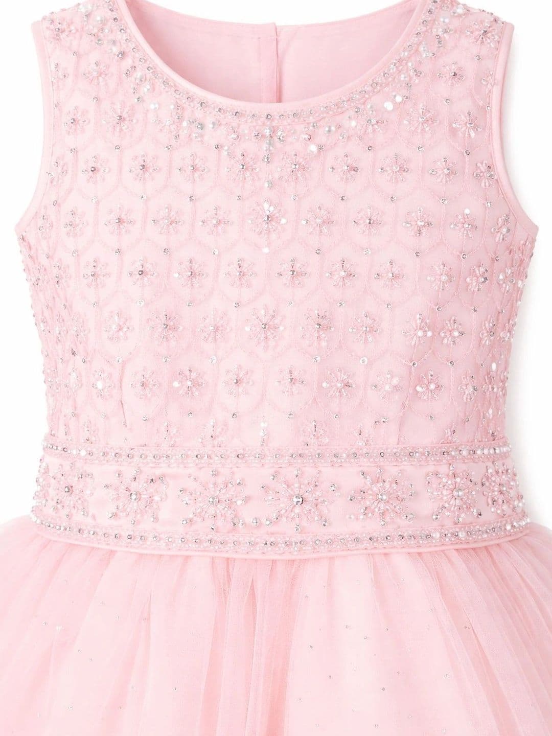 BAESD Girls Embellished Beads and Stones Ready to Wear Lehenga & thumbnail 4