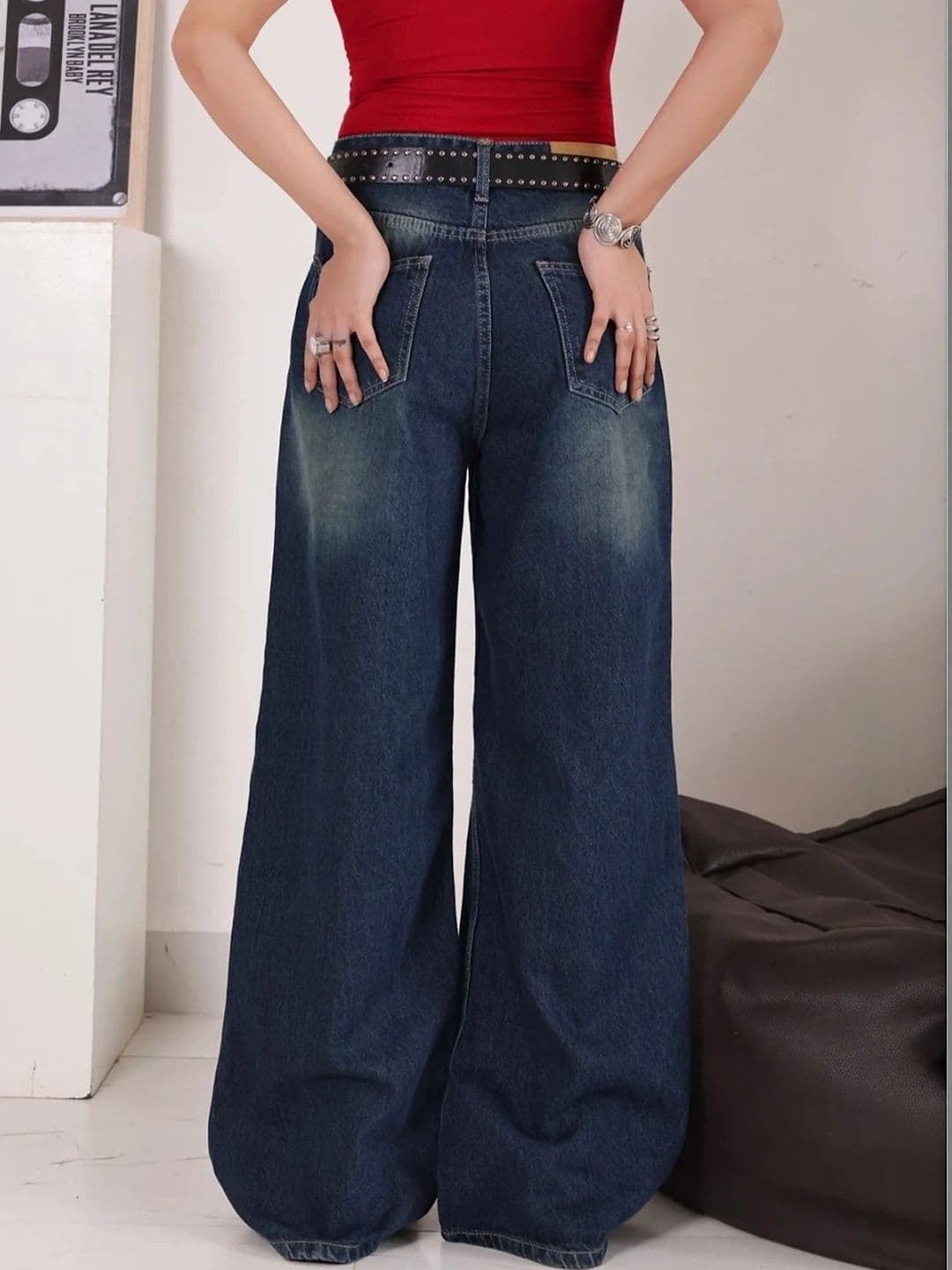 CORSICA Women High-Rise Low Distress Light Fade Jeans thumbnail 4