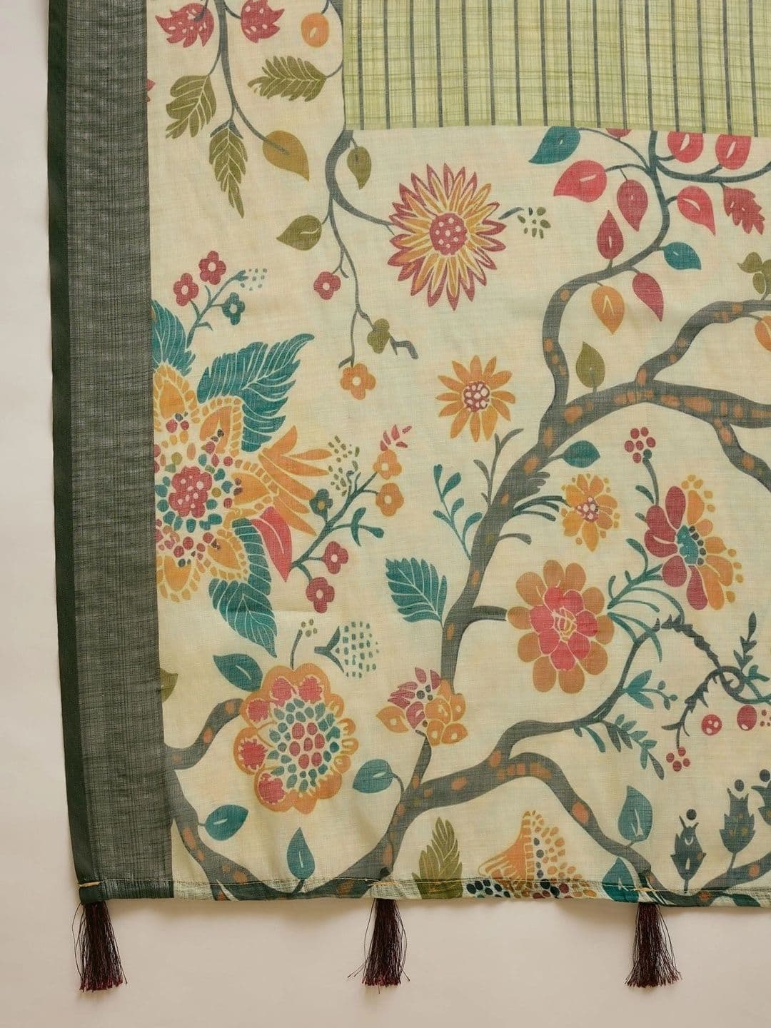 Suha Floral Saree thumbnail 2