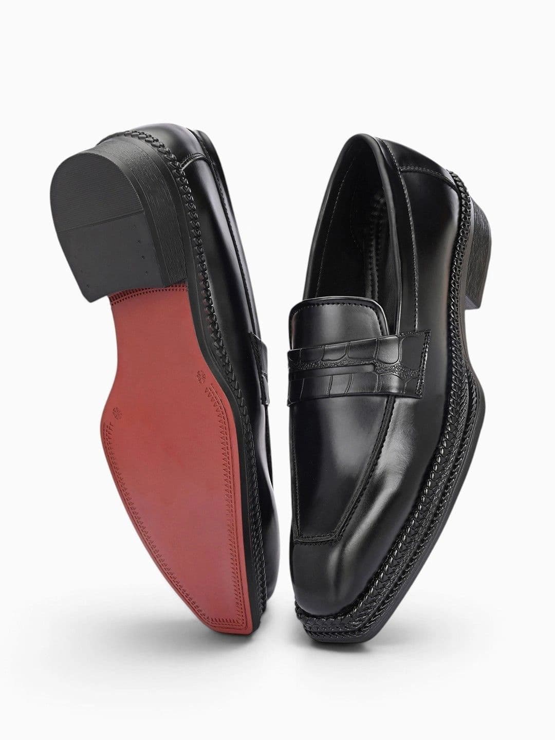House of Pataudi Men Leather Formal Loafers thumbnail 6