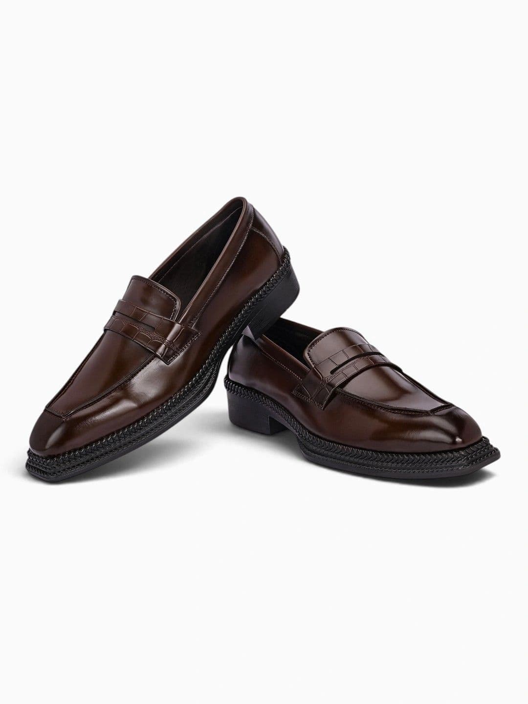 House of Pataudi Men Leather Formal Loafers thumbnail 4