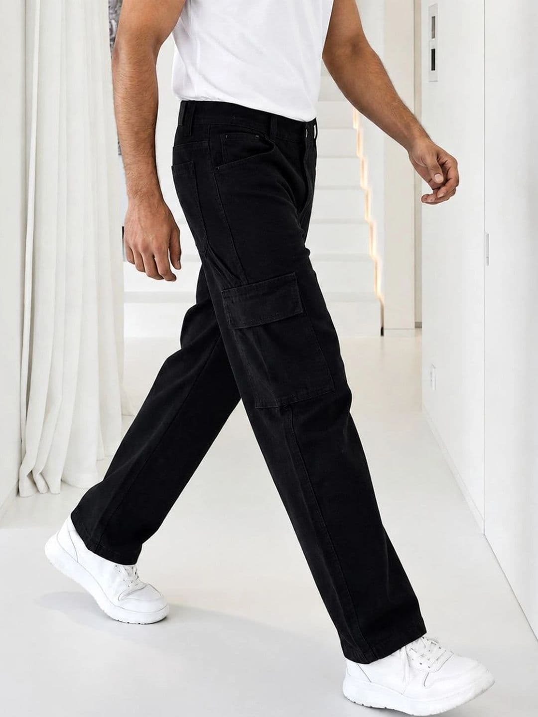SZN Men Classic Relaxed Fit Mid-Rise Stretchable Jeans thumbnail 6