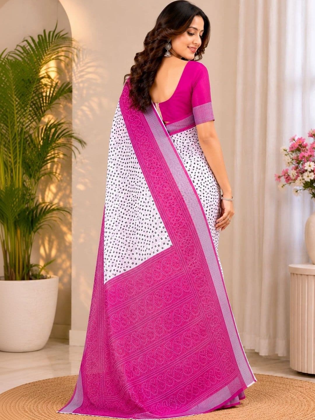 BORAD FASHION Women Designer Chanderi Saree thumbnail 4