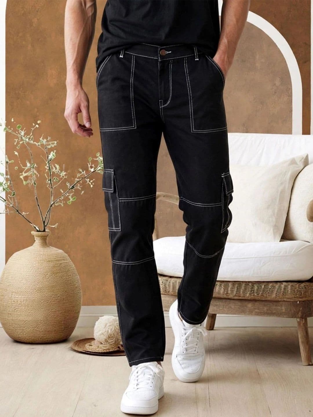 jeancherry Men Classic Regular Fit Mid-Rise Stretchable Jeans - view 1