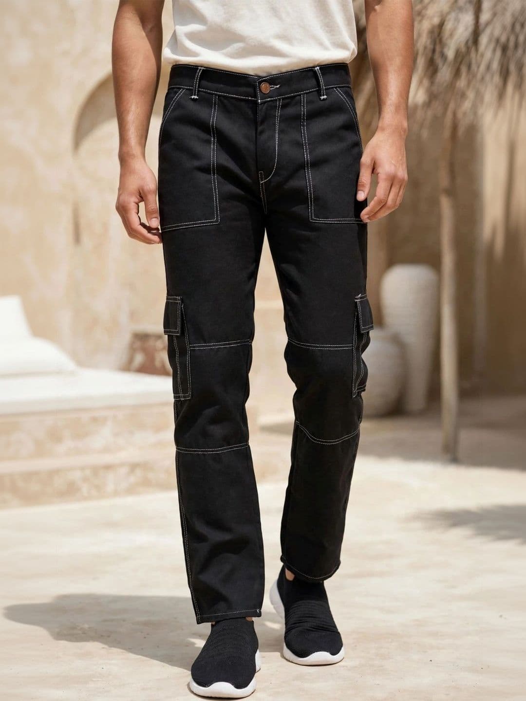 COMFITS Men Classic Regular Fit Mid-Rise Stretchable Jeans - view 1