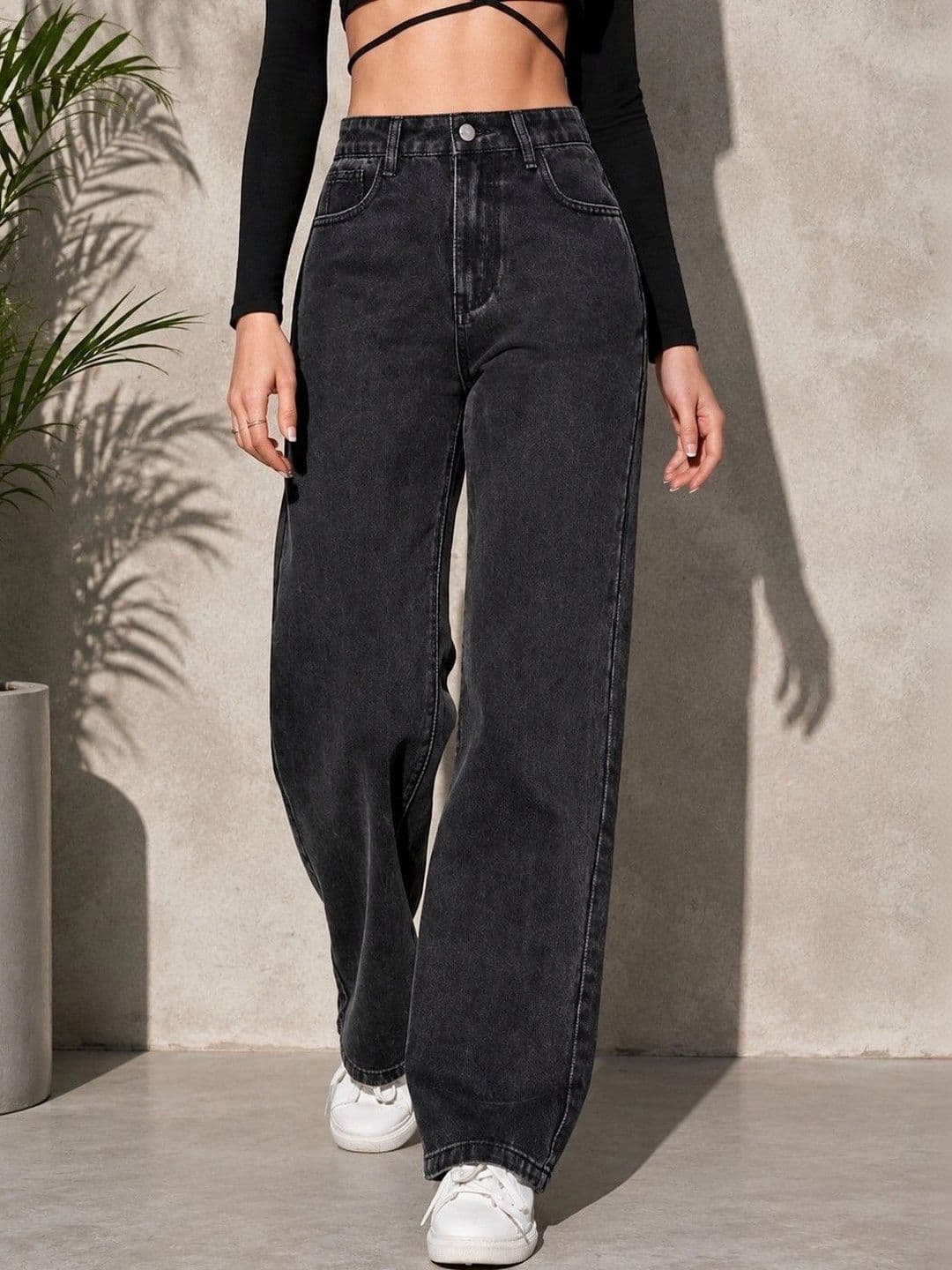 DENIMLOOK Women Flared High-Rise Jeans - view 1