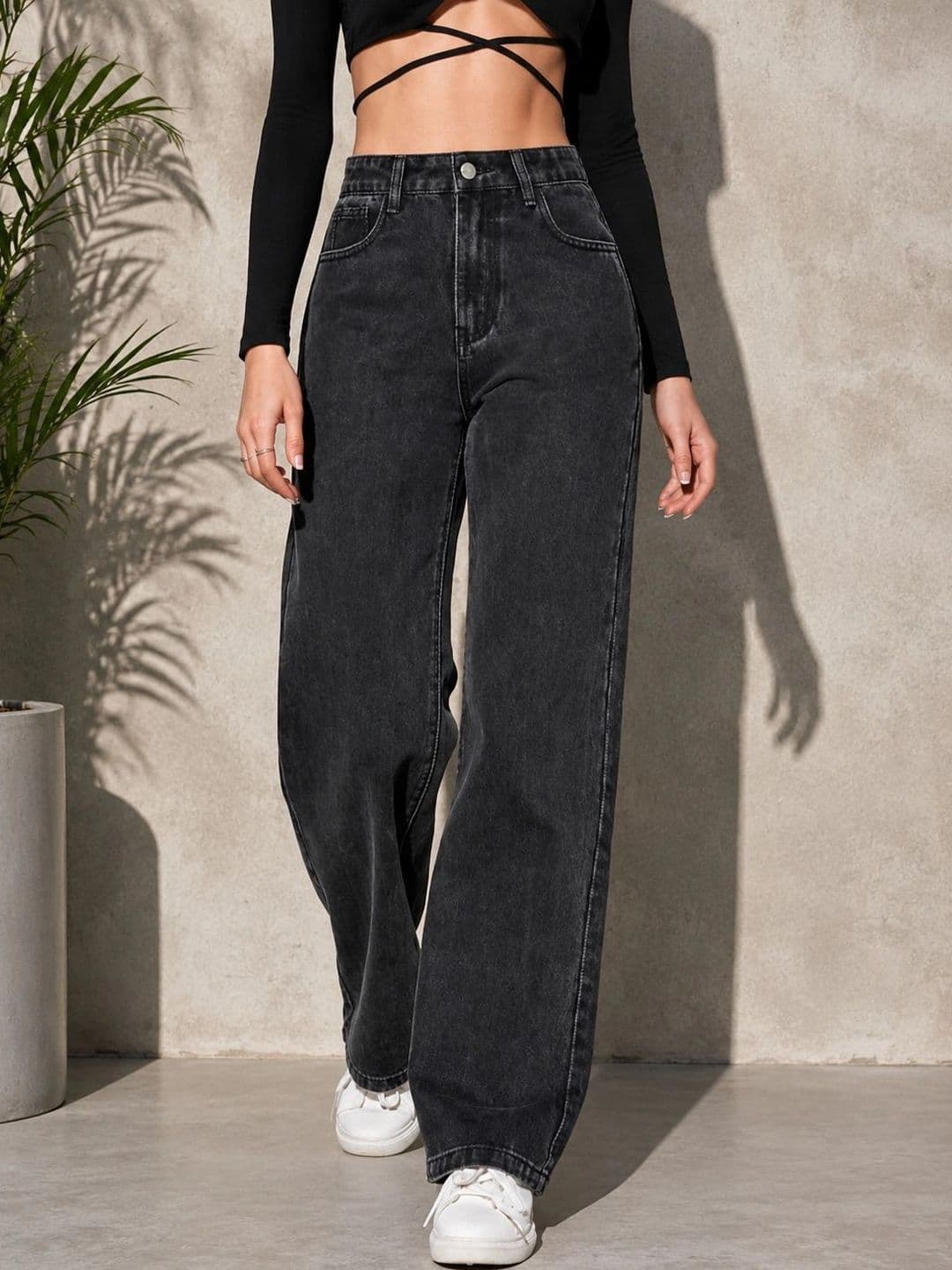 DENIMLOOK Women Flared High-Rise Jeans - view 1