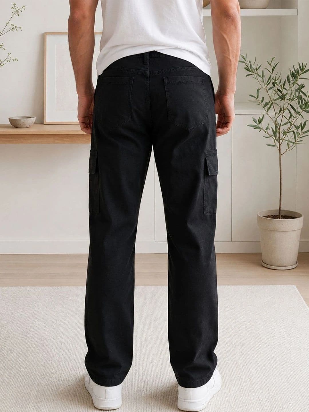 Metronaut Men Classic Relaxed Fit Mid-Rise Coated Stretchable Jeans thumbnail 2