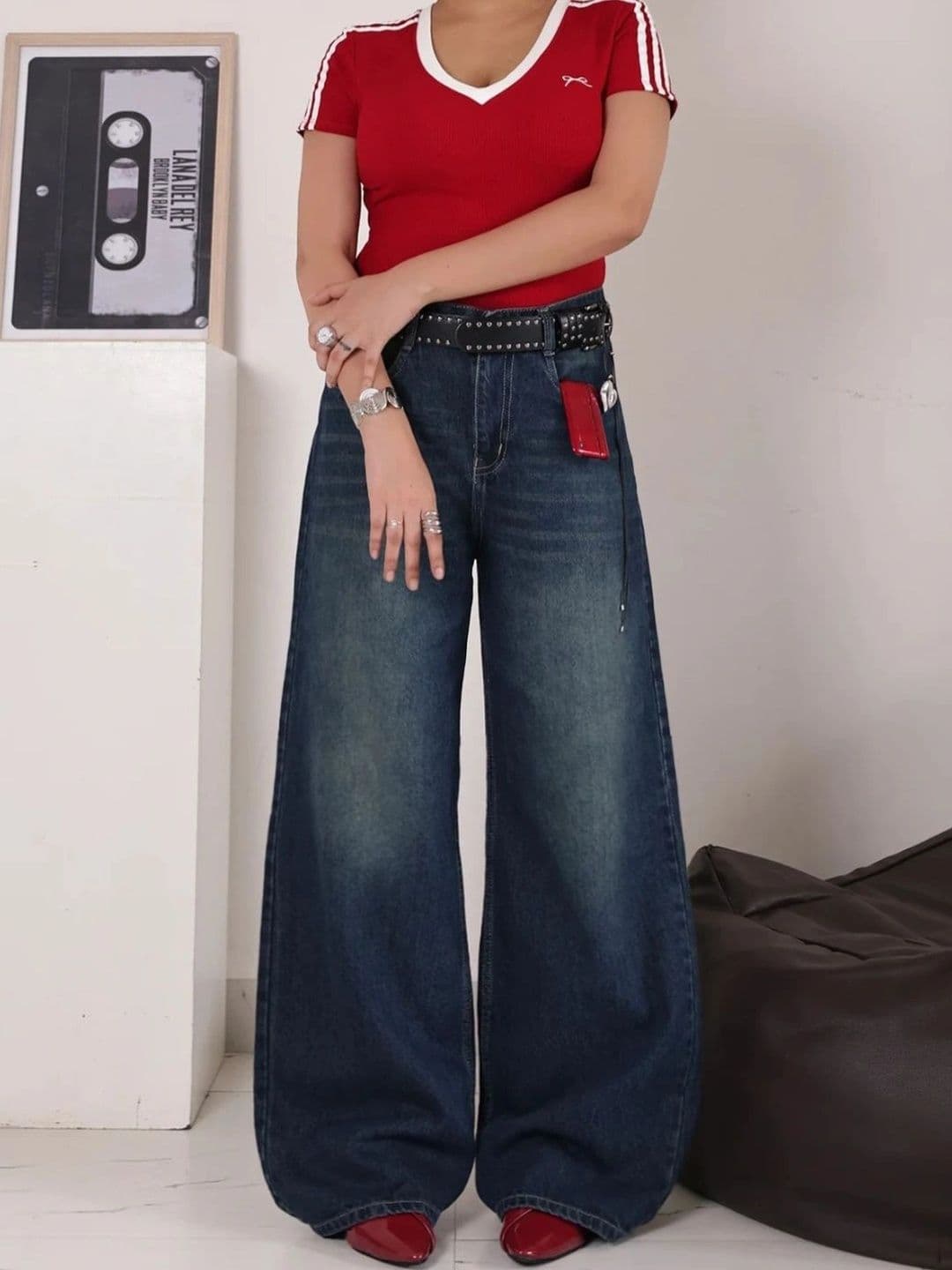 CORSICA Women High-Rise Low Distress Light Fade Jeans thumbnail 2