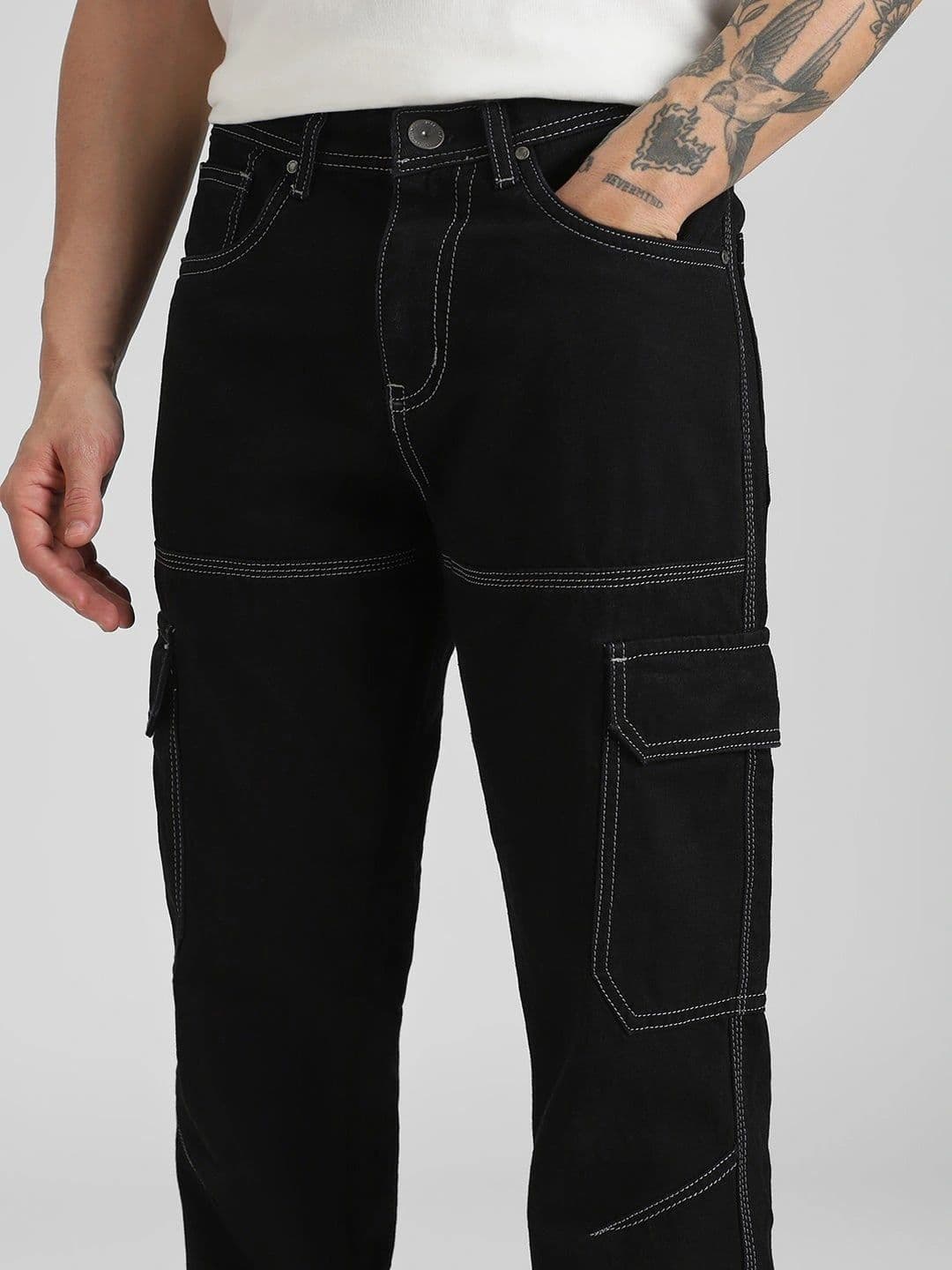 Klub Fox Men Straight Fit Mid-Rise Stretchable Jeans thumbnail 5